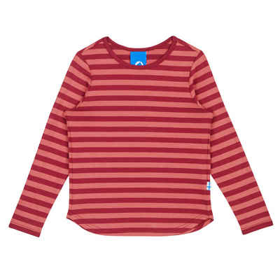 Finkid Langarmshirt Finkid Merisilli L-Shirt Beet Red/Rose 120/130 Kinder Langarmshirt