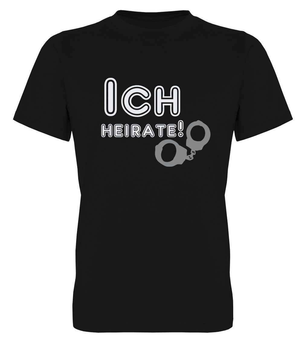 G-graphics T-Shirt zum Junggesellen-Abschied - Ich heirate! Herren Bräutigam-T-Shirt zum JGA / Poltershirt