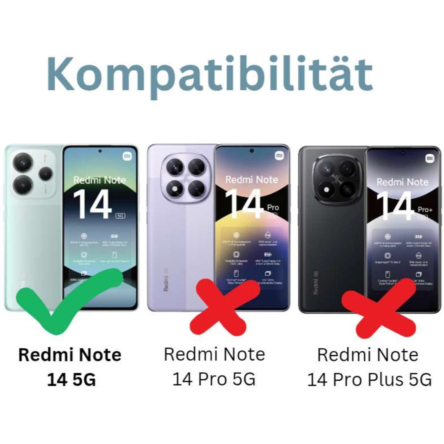 CLM-Tech Handytasche für Xiaomi Redmi Note 14 5G Hülle aus PU-Leder Klapphülle (lila Blumen Schmetterlinge, Handyhülle mit Standfunktion - Wallet Flip Case inklusive Kartenfächer), Cover mit Magnetverschluss Xiaomi Redmi Note 14 5G Schutzhülle