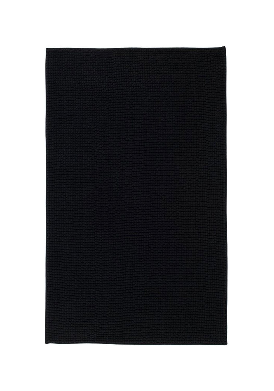 Badematte CHENILLE, Graphitfarben, 70 x 50 cm, Uni, Höhe 15.0 mm, rutschhemmend beschichtet, fußbodenheizungsgeeignet, Polyester, rechteckig