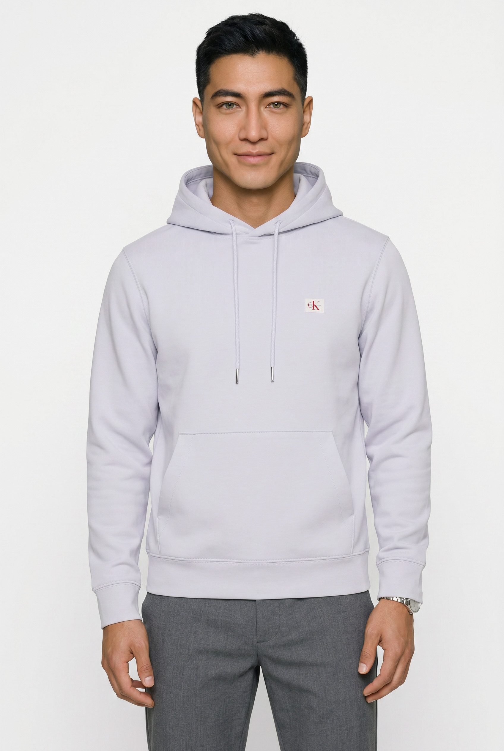 Calvin Klein Jeans Kapuzensweatshirt 400GSM TERRY BADGE HOODIE Mit Rundhalsausschnitt