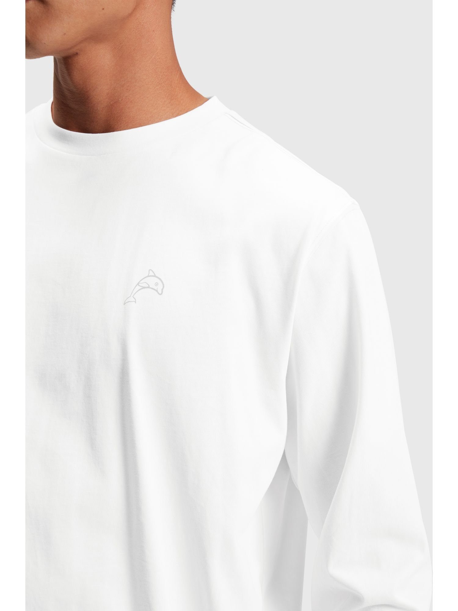 Esprit WHITE Dolphin Longsleeve (1-tlg) Color Langarmshirt