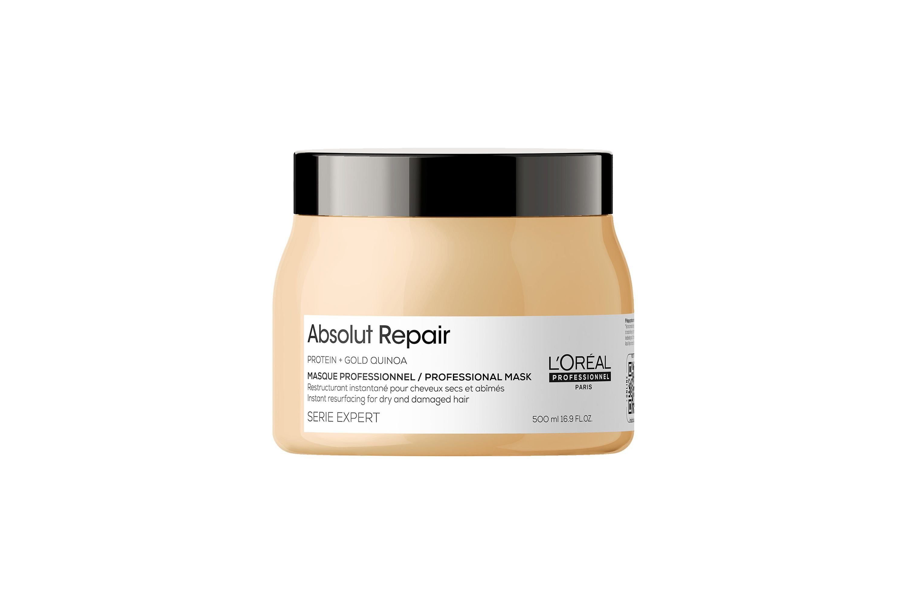 L'Oreal Deutschland Haarkur L’Oréal Absolut Repair Maske 500ml Reparatur Trockenes Haar, 1-tlg., Professionelle Salon Pflege