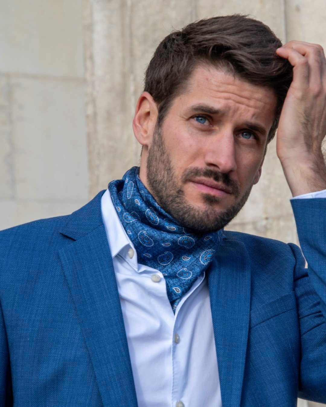 MayTree Seidentuch Herren handrolliert aus Twill-Seide 53x53, Stone-washed günstig online kaufen