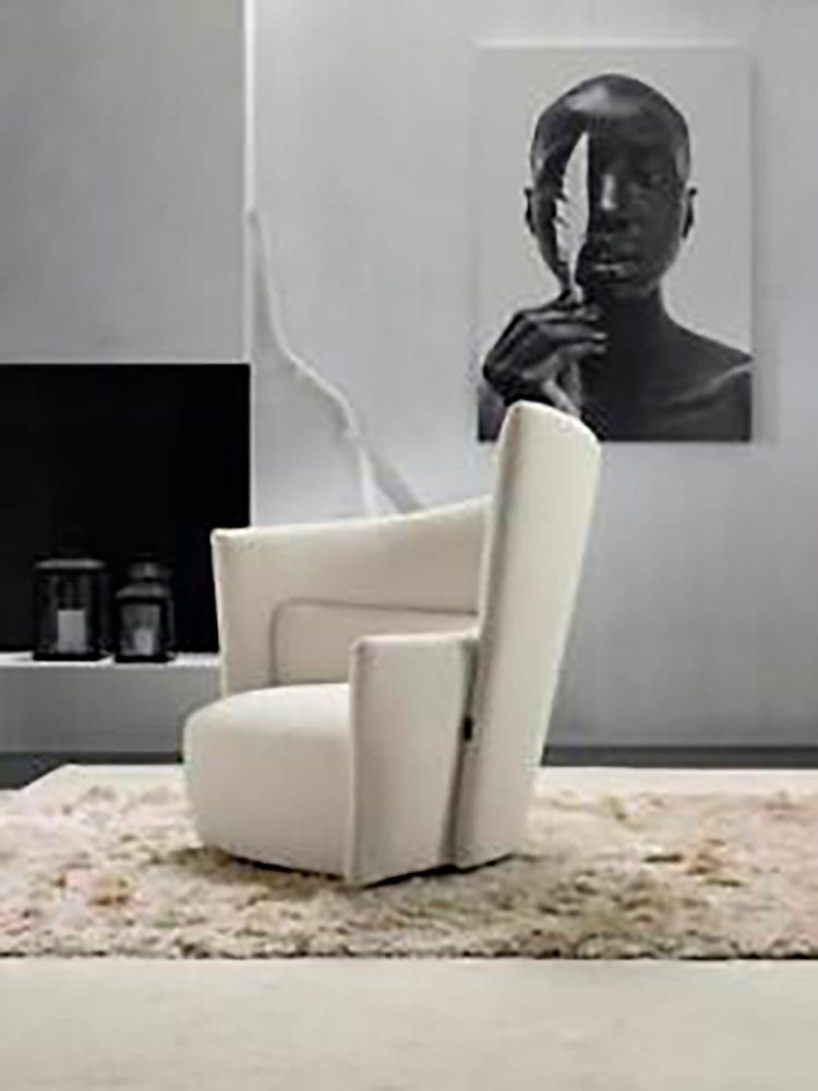 JVmoebel Sessel Sessel Design Modern Luxus (Sessel), Europe Made Wohnzimmer in Sitz Weiß Stil Italienischer