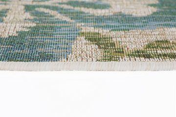 Teppich Lost Garden, LUXOR living, rechteckig, Höhe: 5 mm, Flachgewebe, Blumen Motiv, In- und Outdoor geeignet, Wohnzimmer