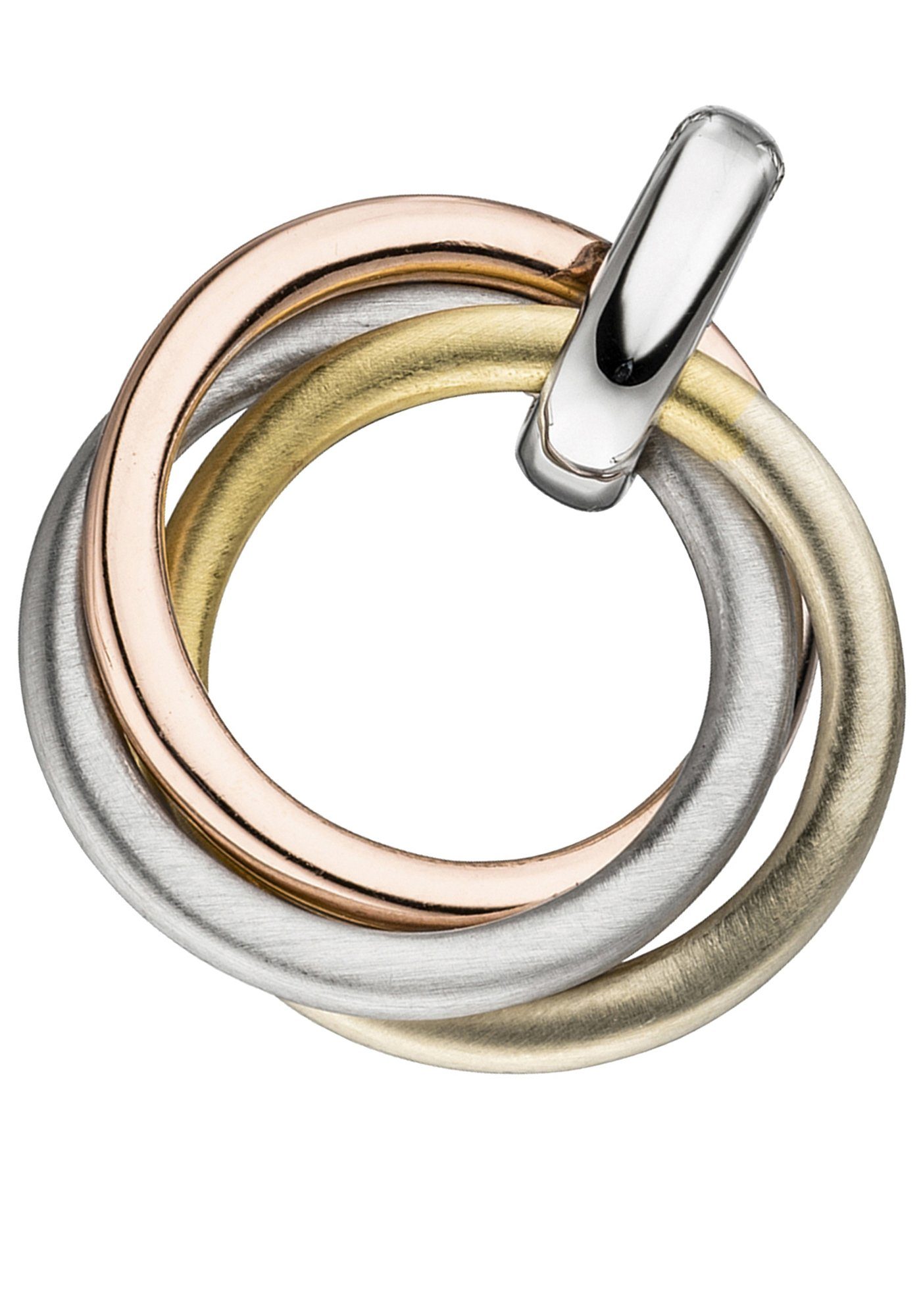 JOBO Kettenanhänger Anhänger verschlungen, 925 Silber vergoldet tricolor günstig online kaufen