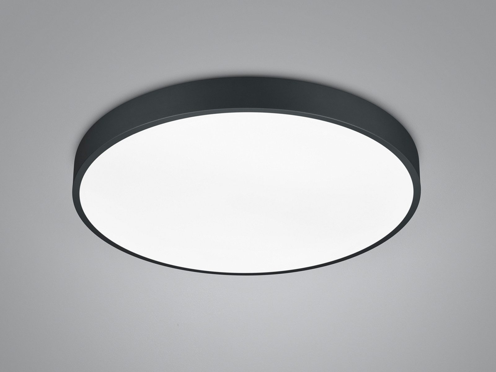 TRIO Leuchten LED Deckenleuchte hell mit 6.200 Lumen Ø 49cm, Lichttemperatur einstellbar, LED fest integriert, Warmweiß, Neutralweiß, modern, leuchtstark & flach