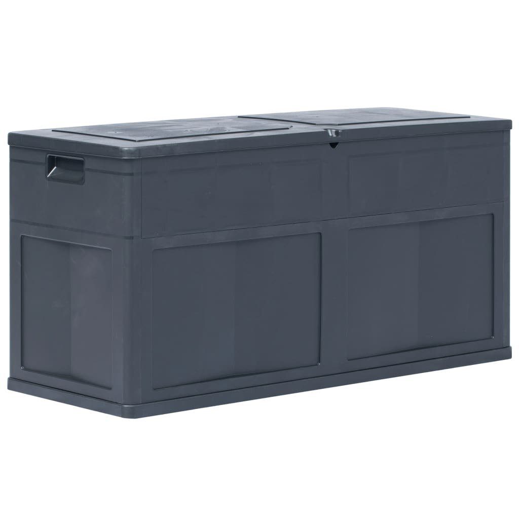 furnicato Gartenbox Garten-Aufbewahrungsbox 320 Schwarz L