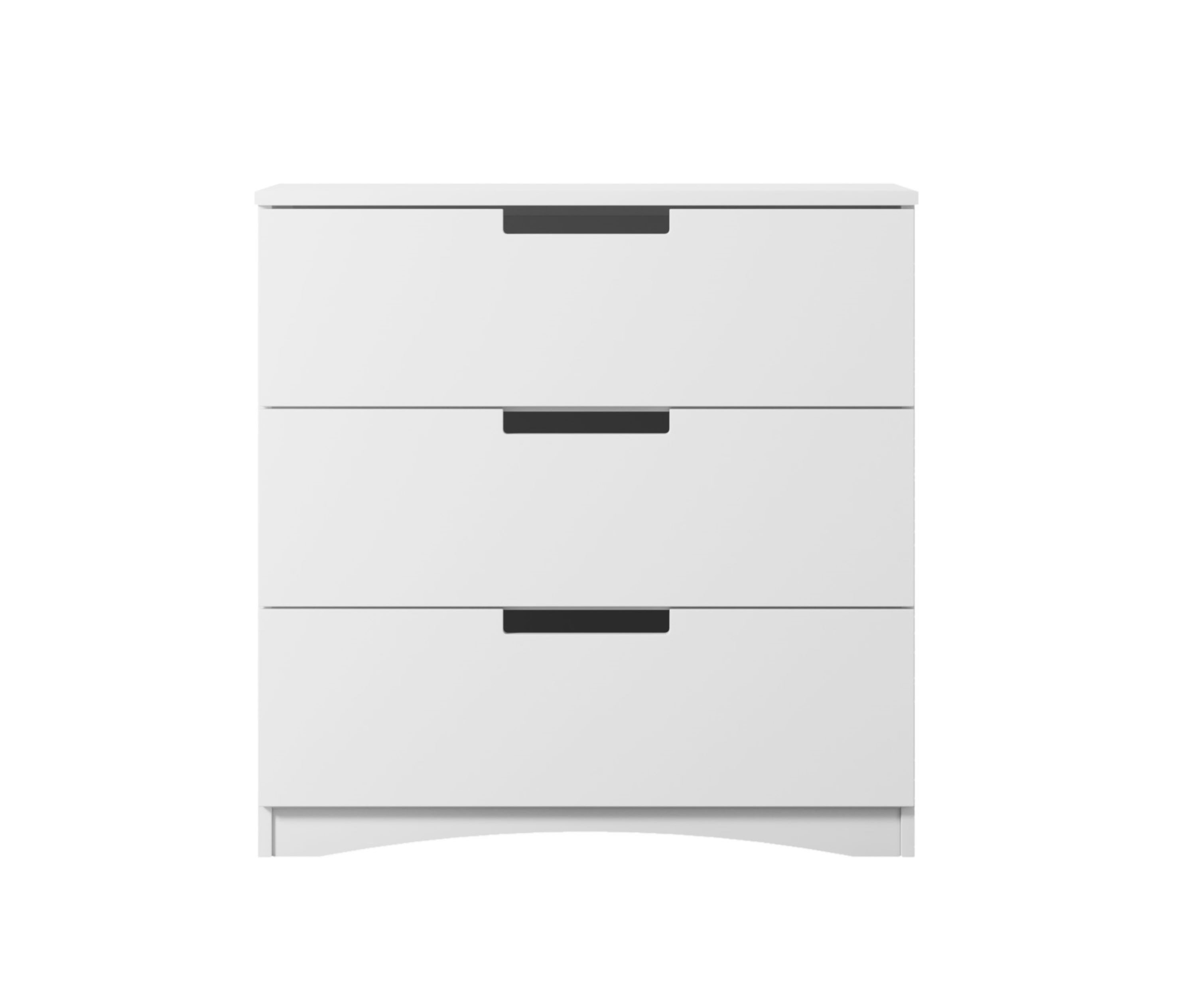 99rooms Kinderkleiderschrank Amira Weiß Weiß (Sideboard, Schubladenkommode) mit 3 Schubladen, viel Stauraum, aus Holzwerkstoff, Wohmöbel