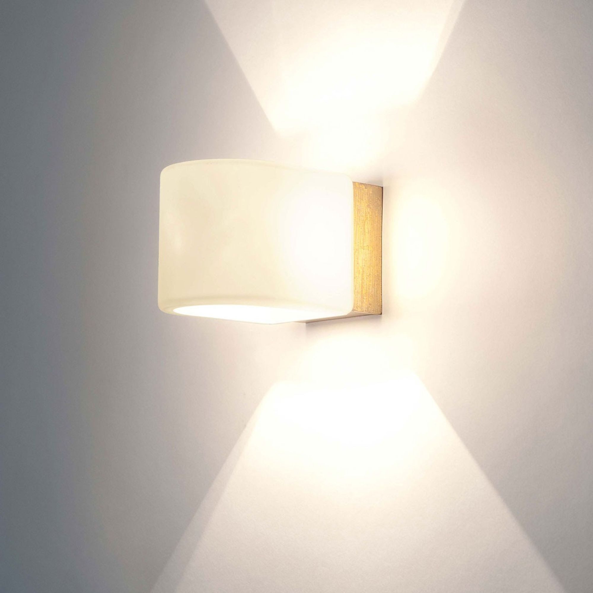 Holländer Wandleuchte 1-flammigPunto Eisen Gold