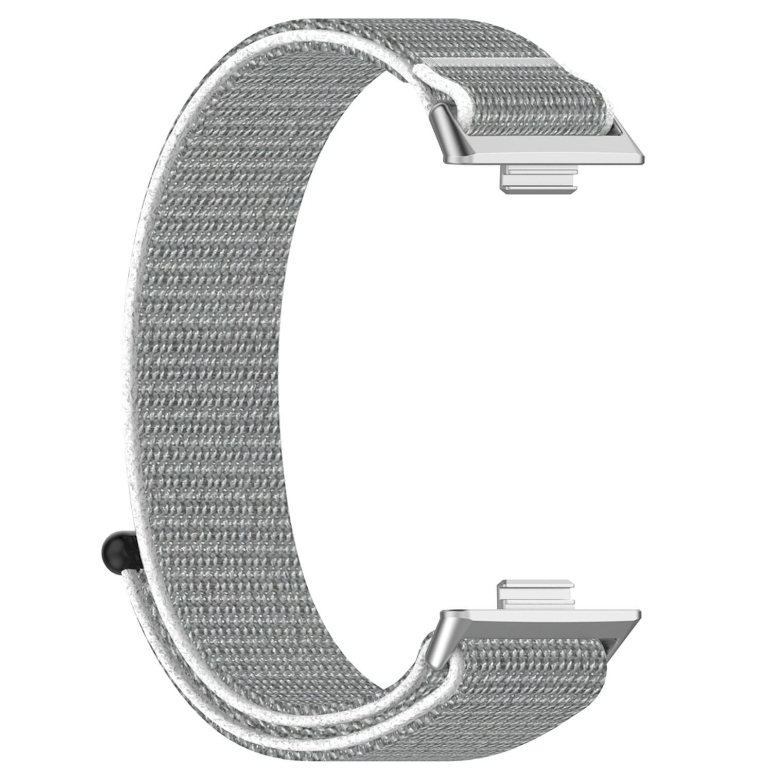 Wigento Smartwatch-Armband Für Huawei Watch Fit 4 / 4 Pro / 3 Nylon Klettverschluss Arm Band M3