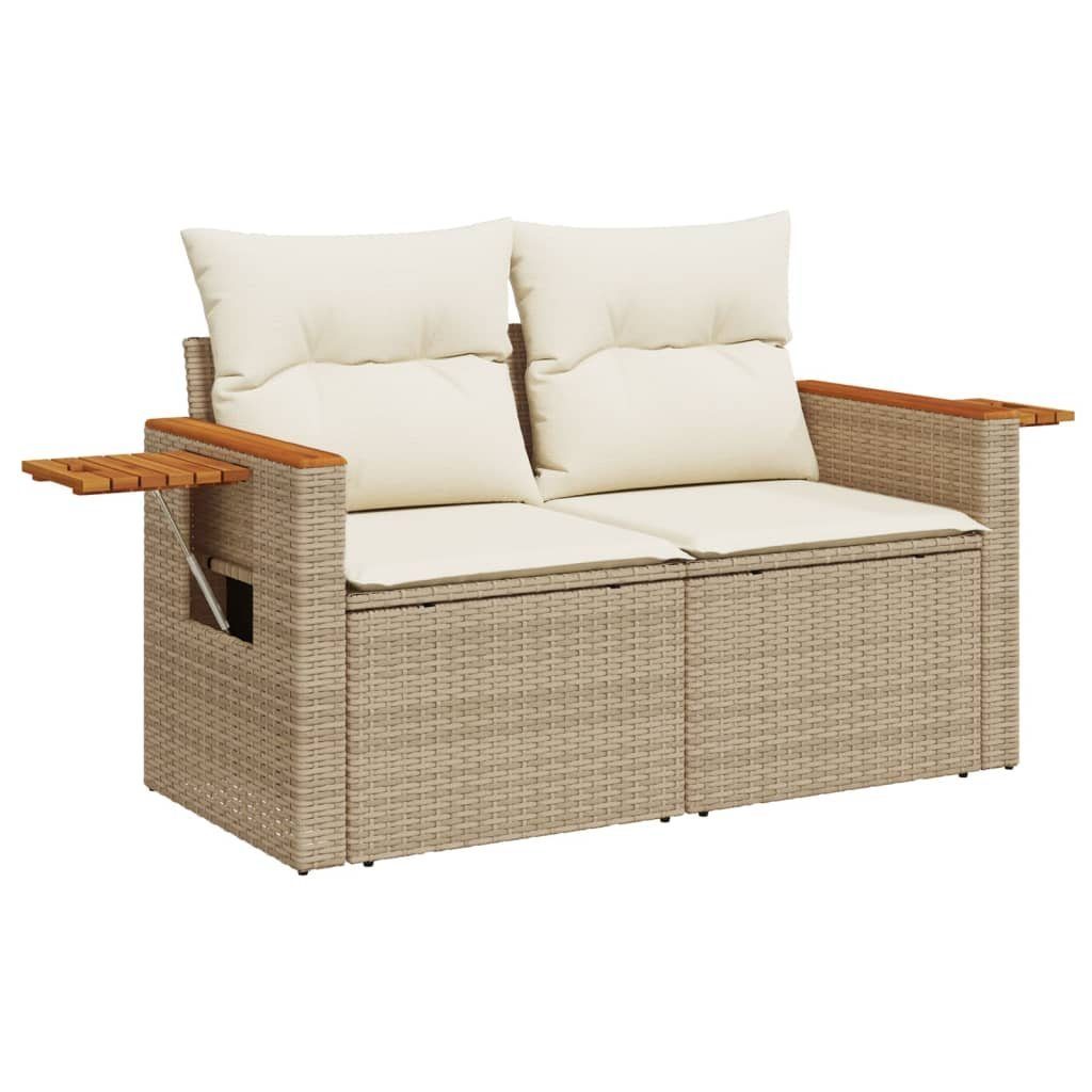 vidaXL Loungesofa Gartensofa mit Kissen 2-Sitzer günstig online kaufen