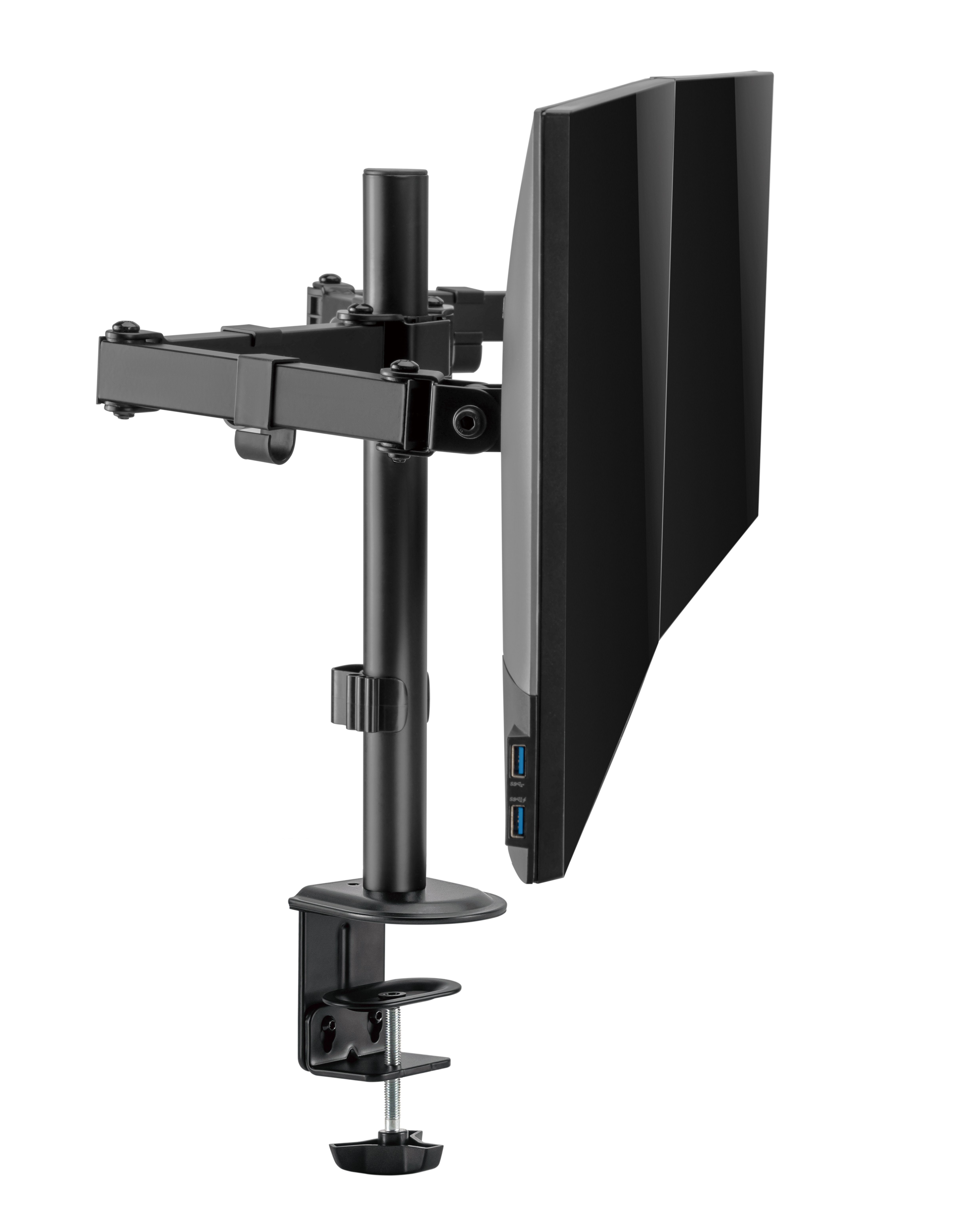 HALTERUNGSPROFI Monitor-Halterung Office-444, (bis 32,00 Zoll, Neigbar, Schwenkbar, Höhe einstellbar) – Bild 4 von 5