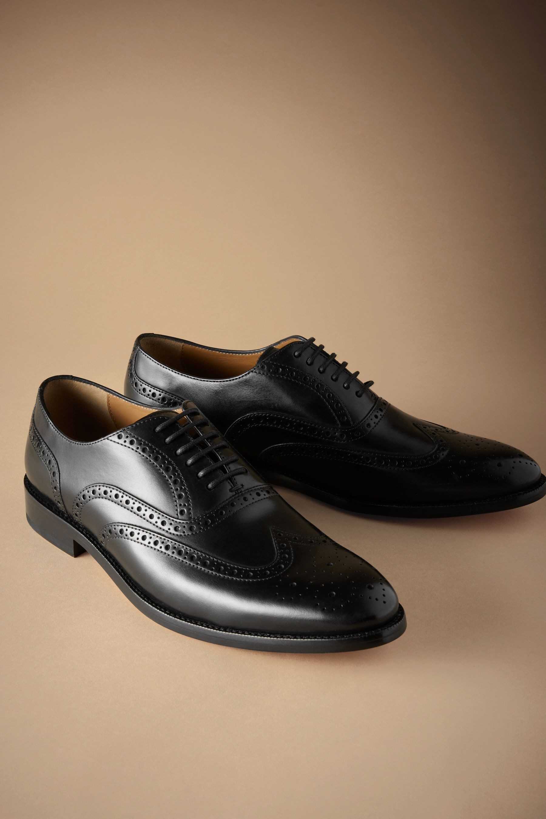 Next Signature Brogues aus Leder, weite Passform Budapester (1-tlg)