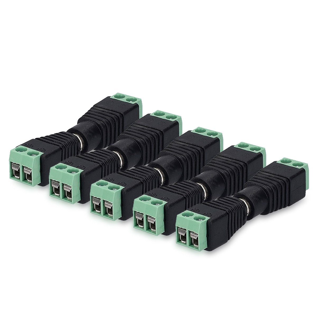 kwmobile 5x RCA Stecker Adapter-Set - Cinch Verbinder 2 polig - RCA-Stecker Netzwerk-Adapter, 4.00 cm
