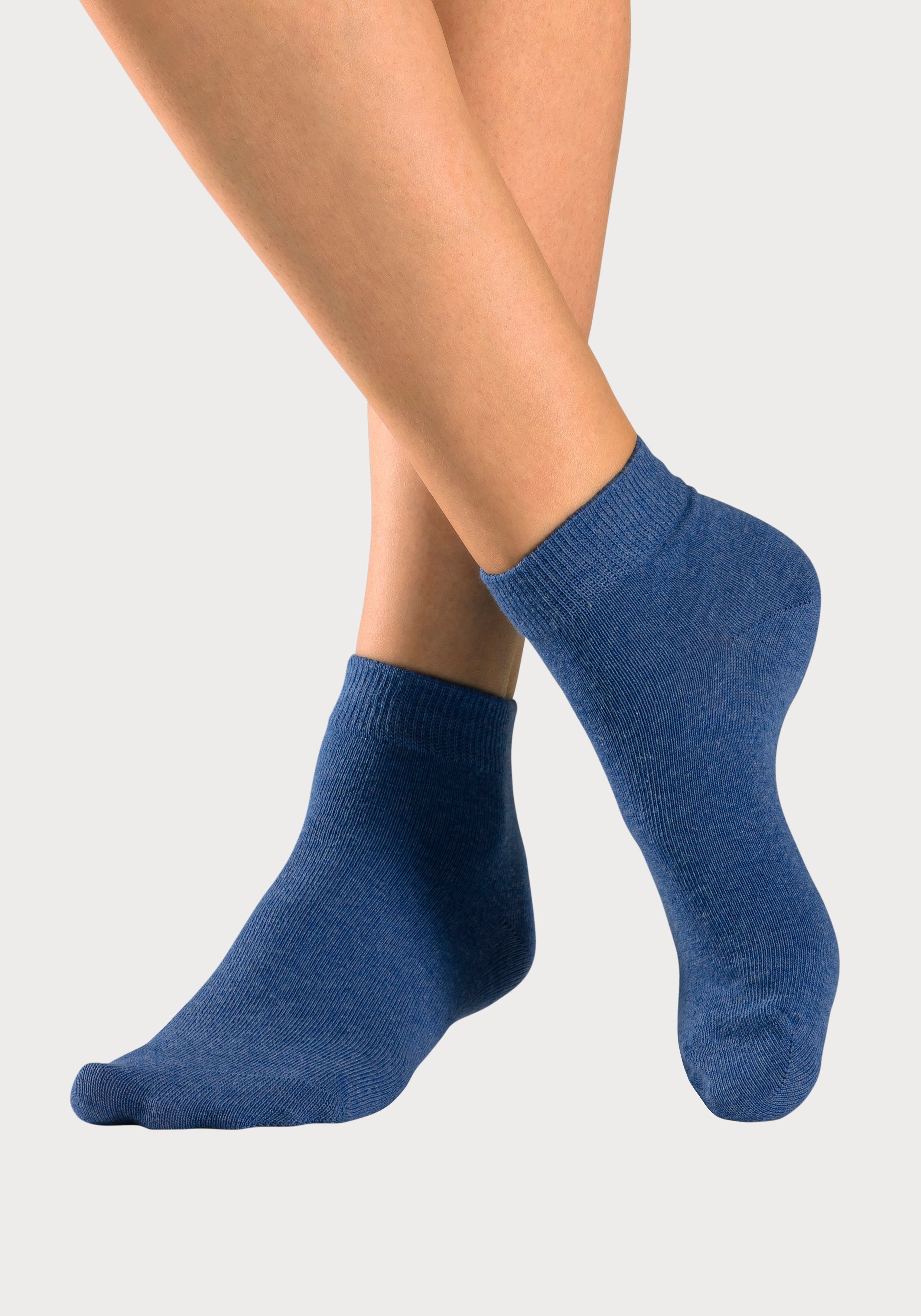 H.I.S Kurzsocken Damen Herren Kurzschaft Socken (Packung, 10-Paar, Großpackung 35-38 bis 43-46) mit eingestrickten Symbolen, leicht zum sortieren – Bild 3 von 5