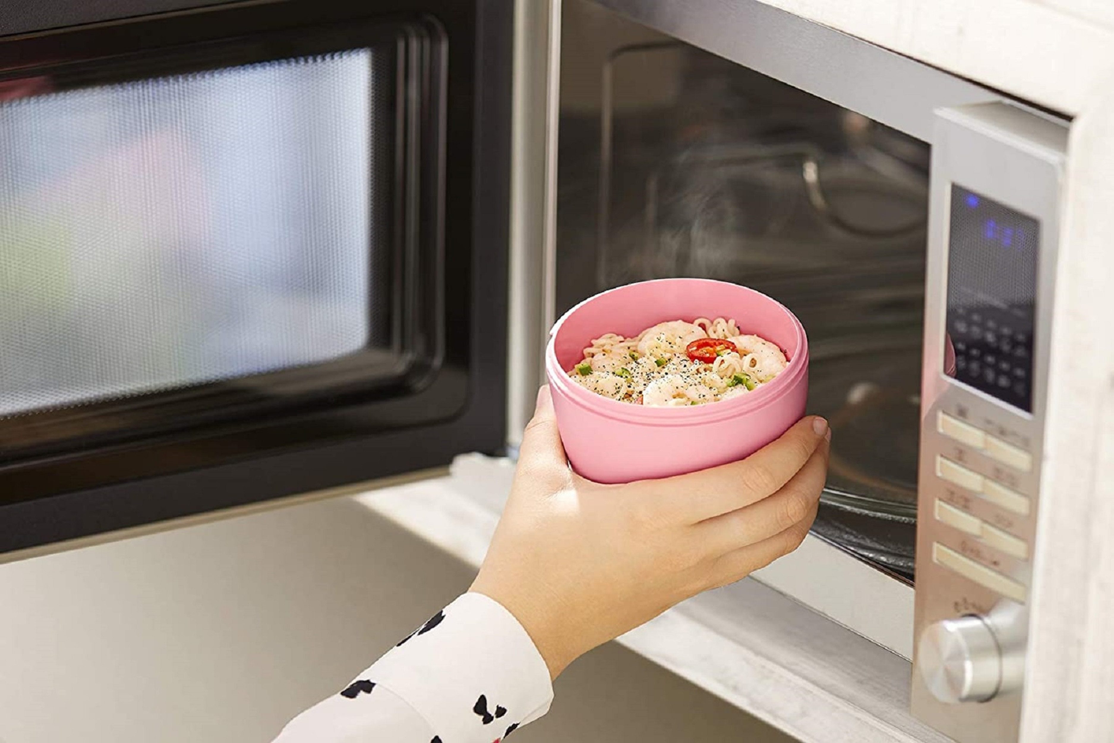 Mepal Lunchbox Lunchpot Ellipse Mixed, Becher to go, Vivid Lilac + Vivid Green, Polypropylen (PP), PCTG, Joghurt, 500 ml+200 ml, gefrier-, mikro- & spülmaschinengeeignet