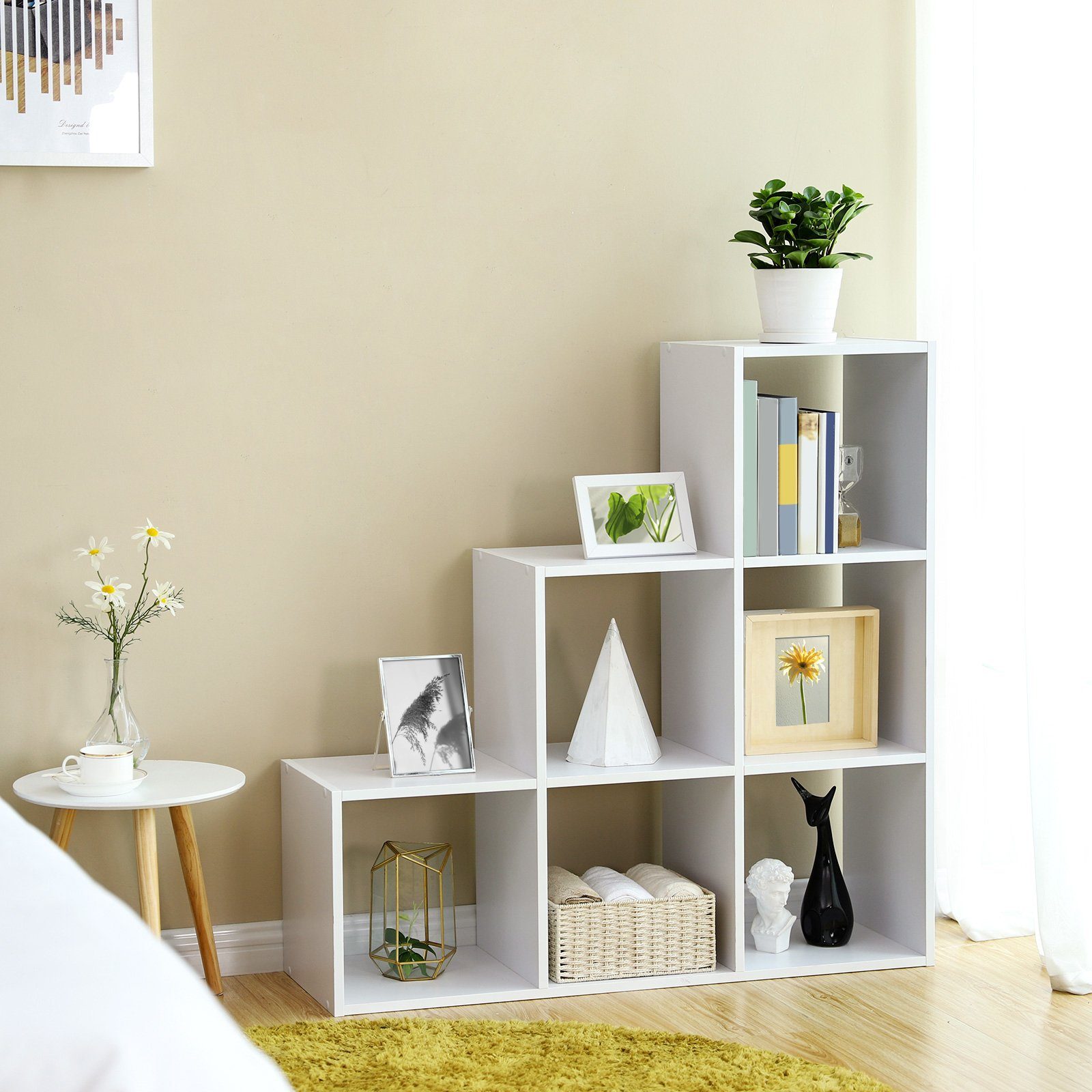 VASAGLE Bücherregal Raumteiler, Würfelregal, freistehend günstig online kaufen