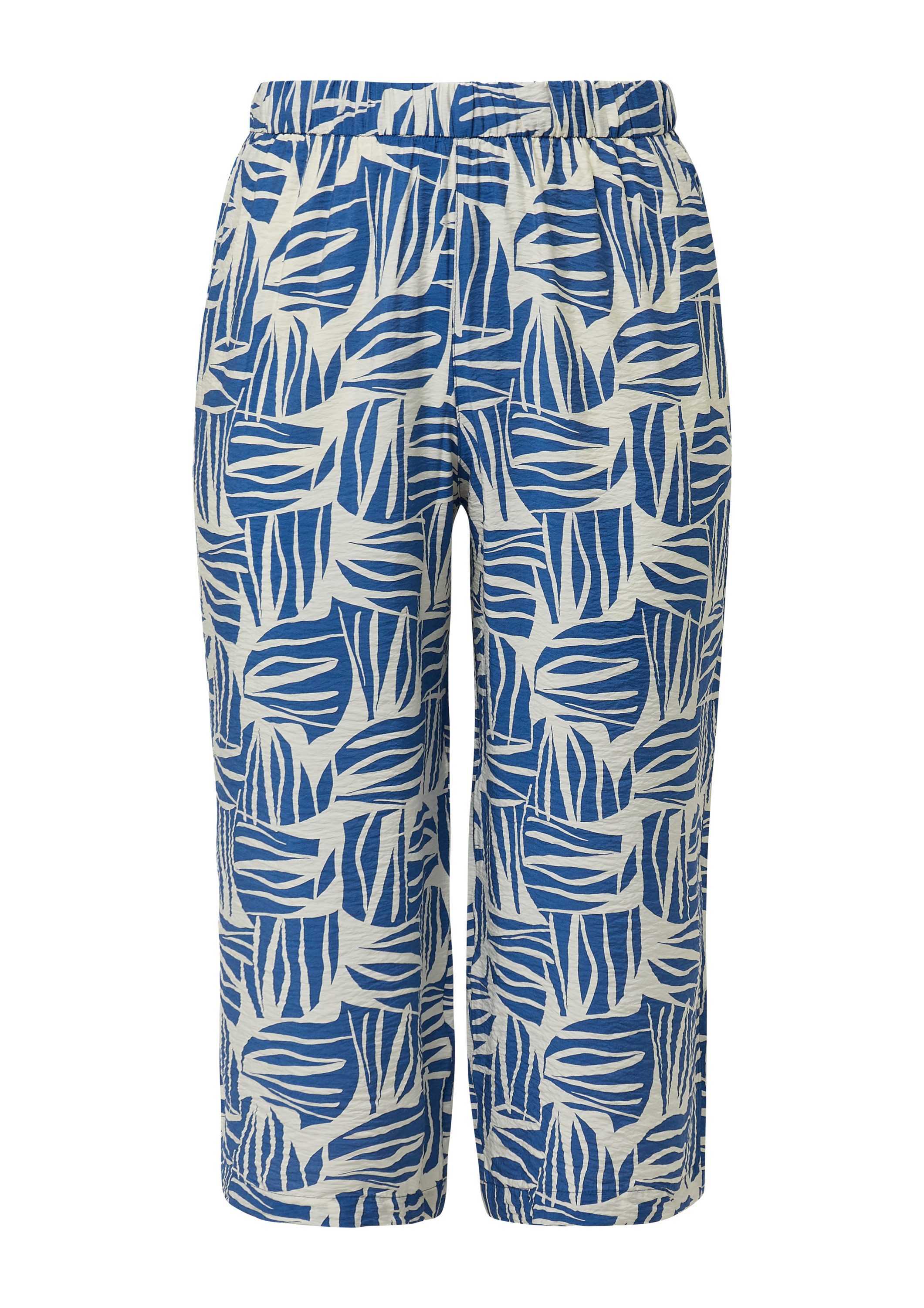 s.Oliver Culotte Hose Culotte aus Viskosemix mit All-over-Print