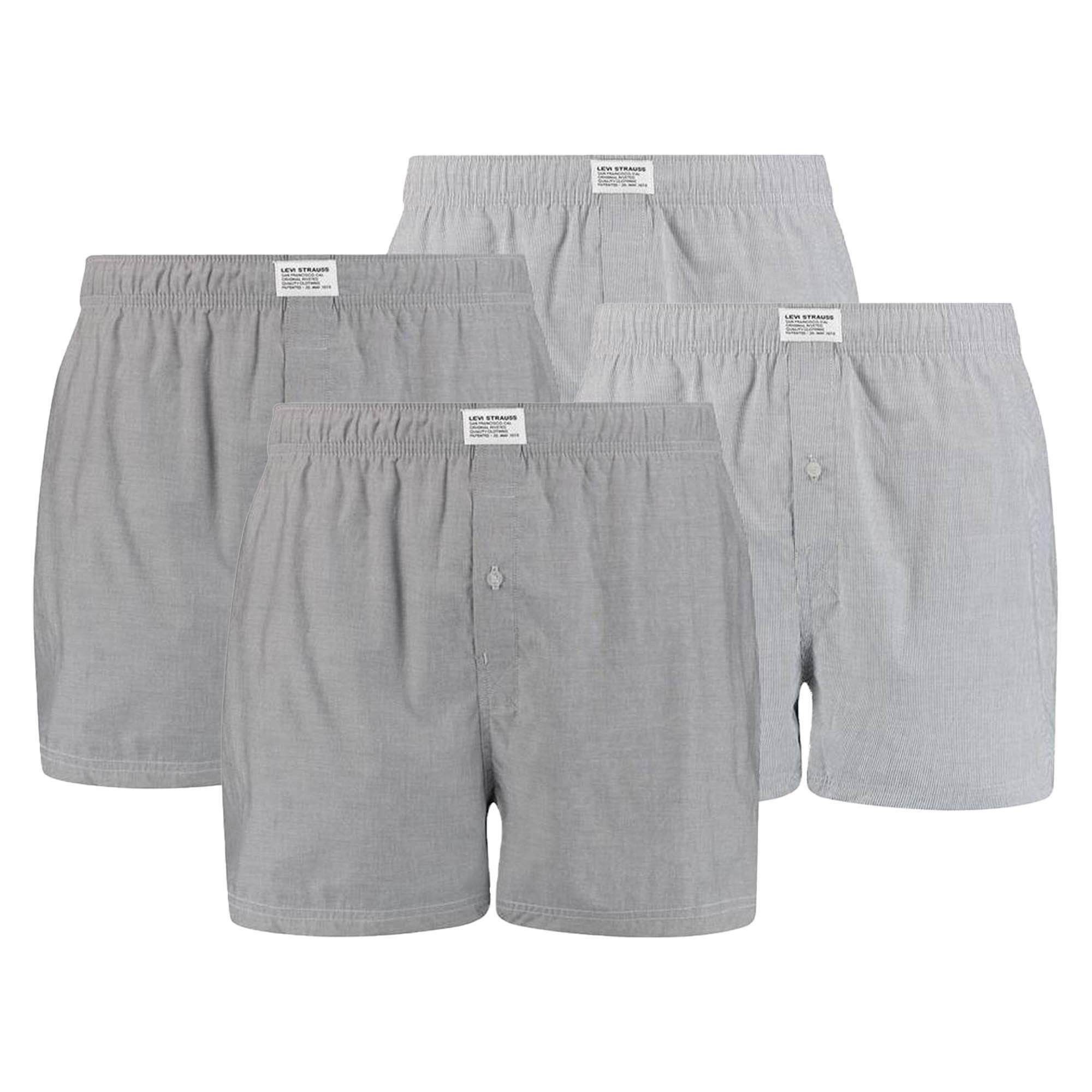 Boxershorts Herren Web-Boxershorts 4er Pack Baumwolle