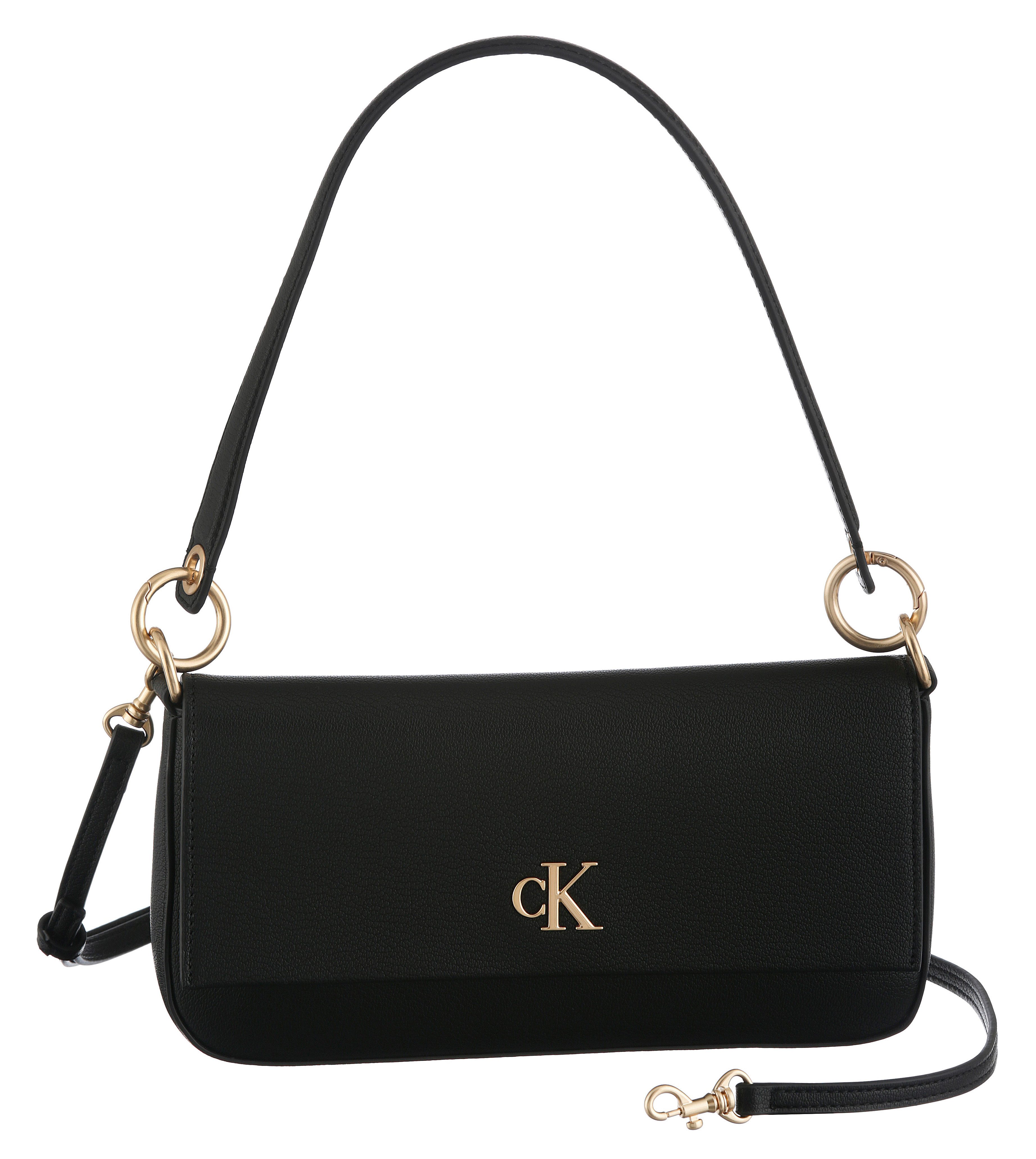 Calvin Klein Jeans Schultertasche MINIMAL MONOGRAM SHOULDER POUCH, Umhängetasche, Damen Handtasche, Henkeltasche mit CK-Logo