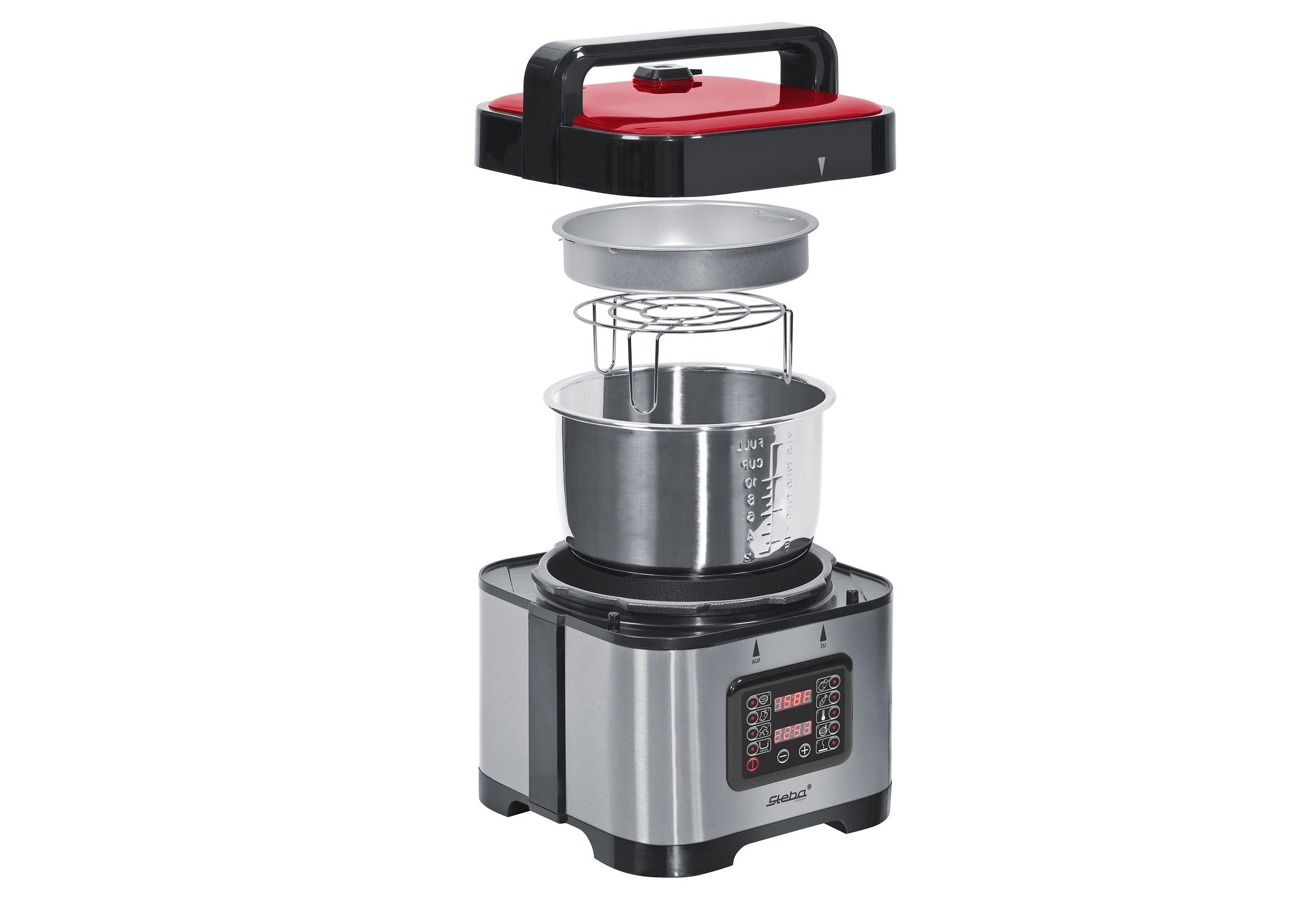 Steba Dampfdruck-Kocher DD 1, 800 W, 9 Automatikprogramme, 5 Liter Schüssel – Bild 4 von 5