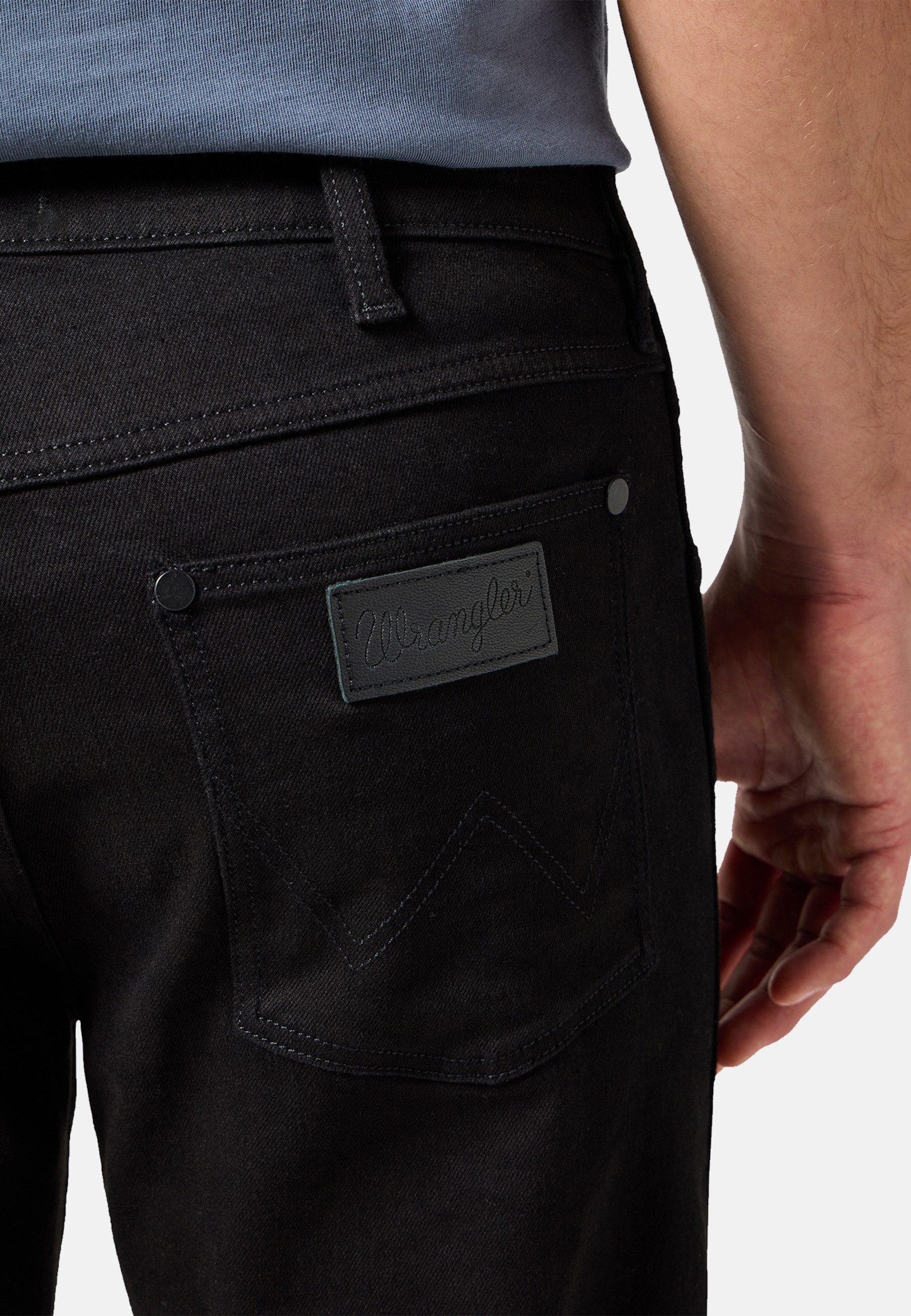 Wrangler 5-Pocket-Jeans Jeans Slim LARSTON lange Hose (1-tlg)