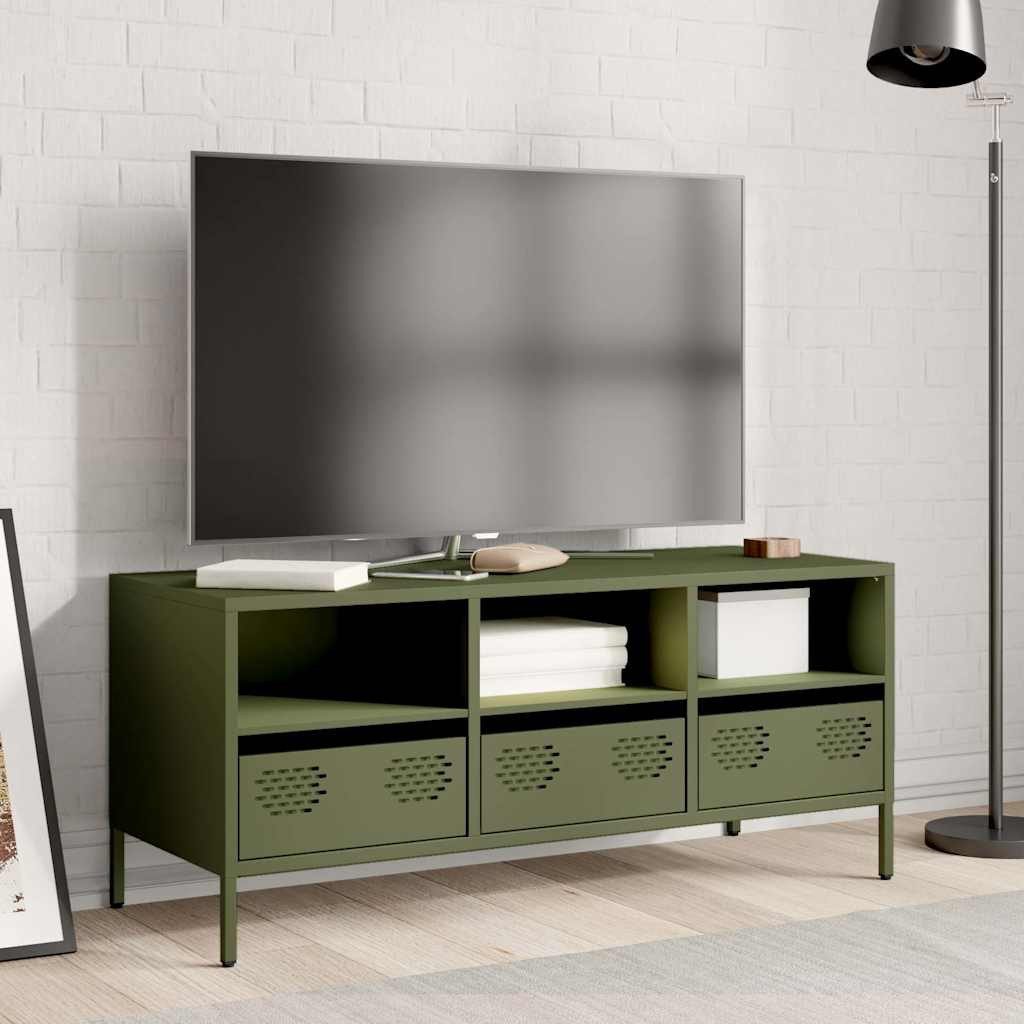 vidaXL TV-Schrank TV-Schrank Olivgrün 101,5x39x43,5 cm günstig online kaufen