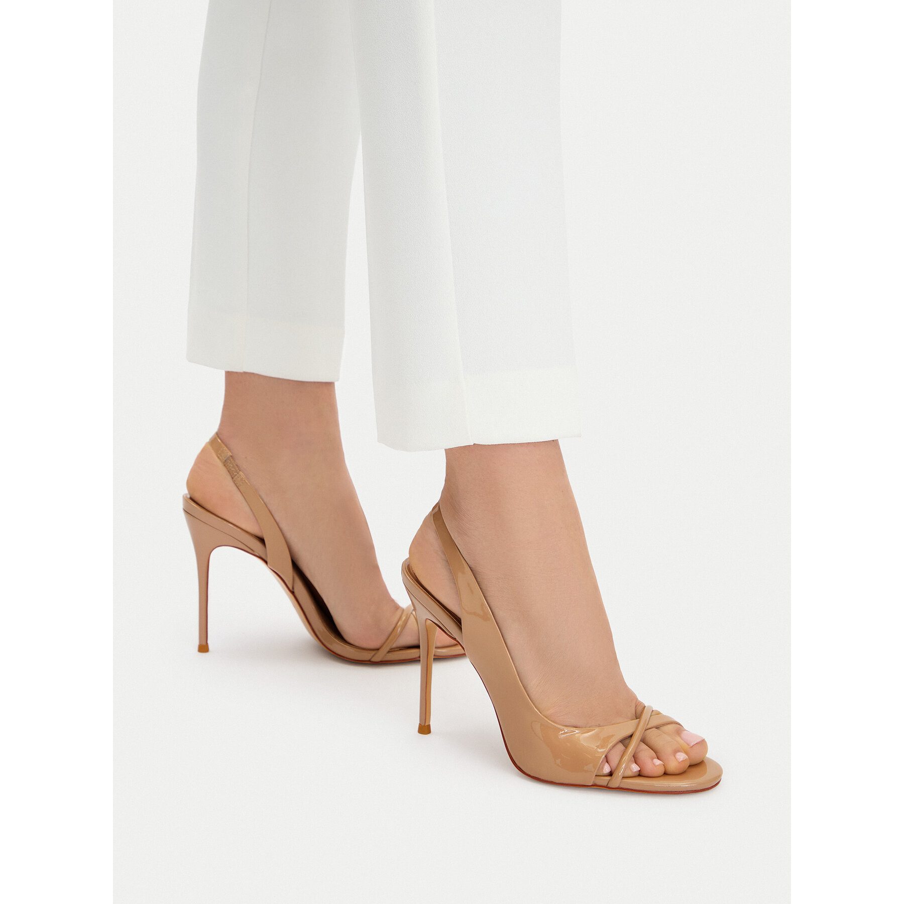 Eva Minge Eva Minge Damen-Sandalen in Beige Sandale