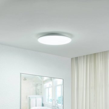 Arcchio LED Deckenleuchte Samory, LED-Leuchtmittel fest verbaut, Farbwechsel warmweiß / tageslicht, Modern, Kunststoff, weiß, 1 flammig, inkl. Leuchtmittel, LED Lampe