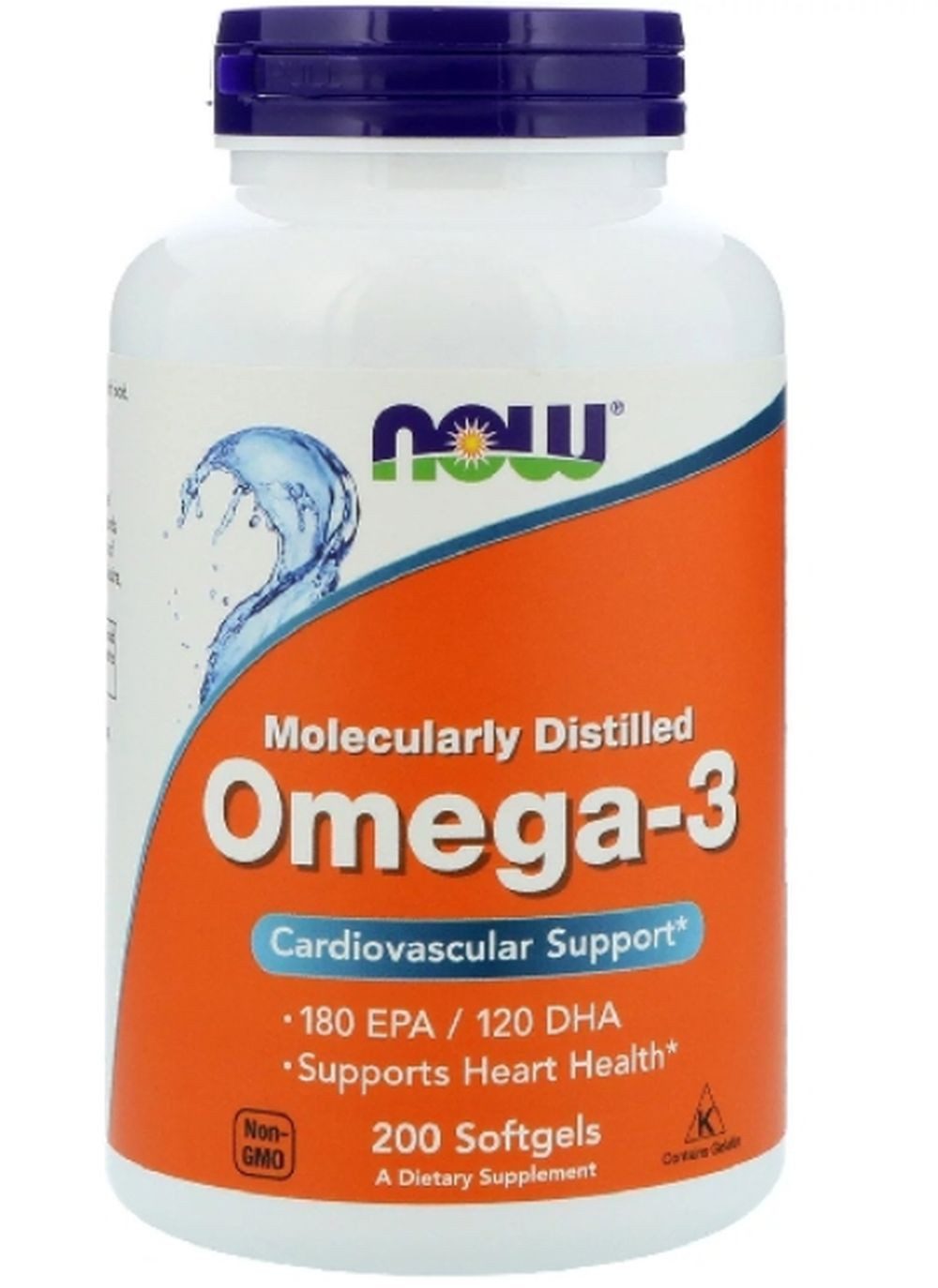 now foods Now Foods Molecularly Distilled Omega-3 - 200 Softgels Kapseln