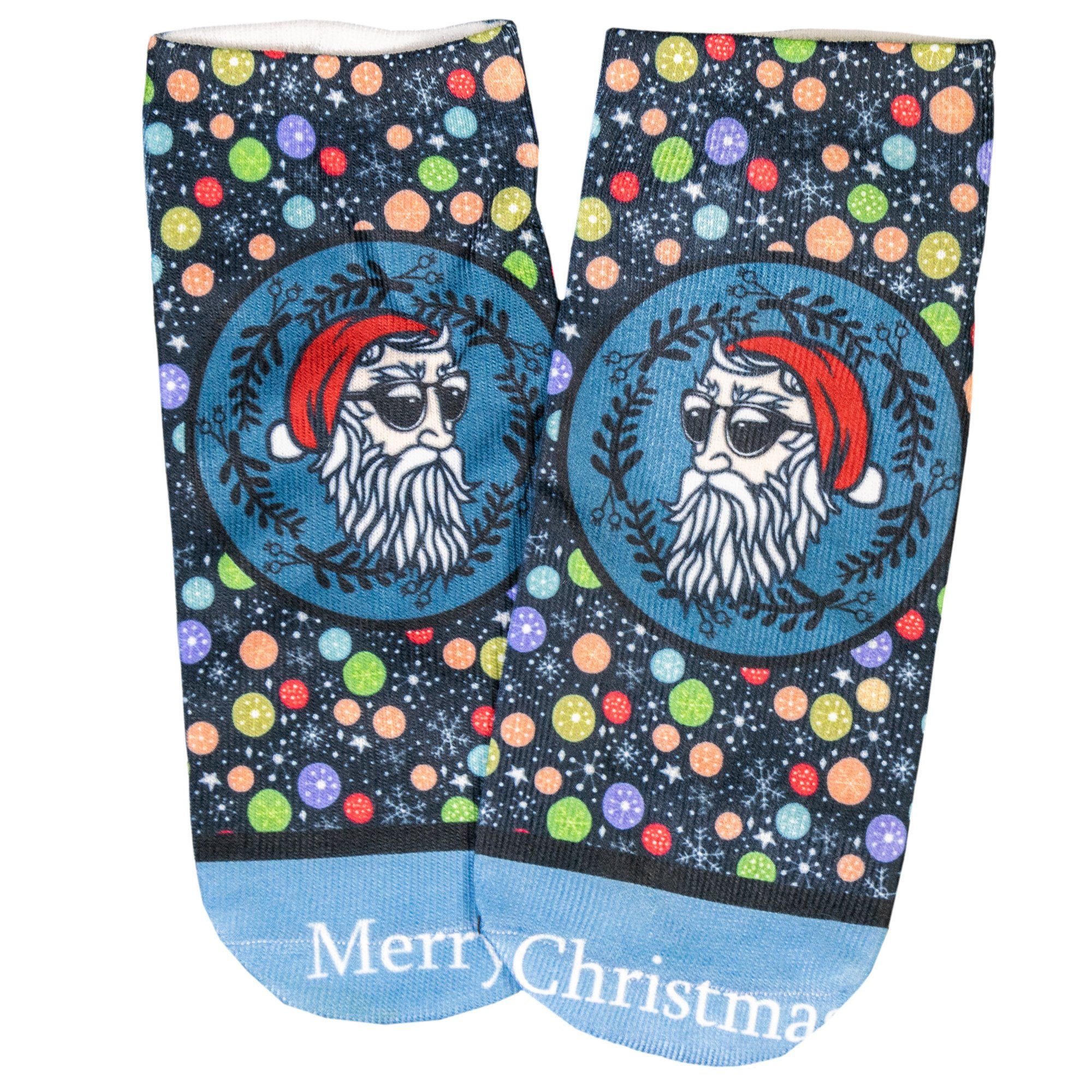 Sneakersocken 1 Paar Sneaker-Weihnachts-Socken – Einheits-Größe 33-40