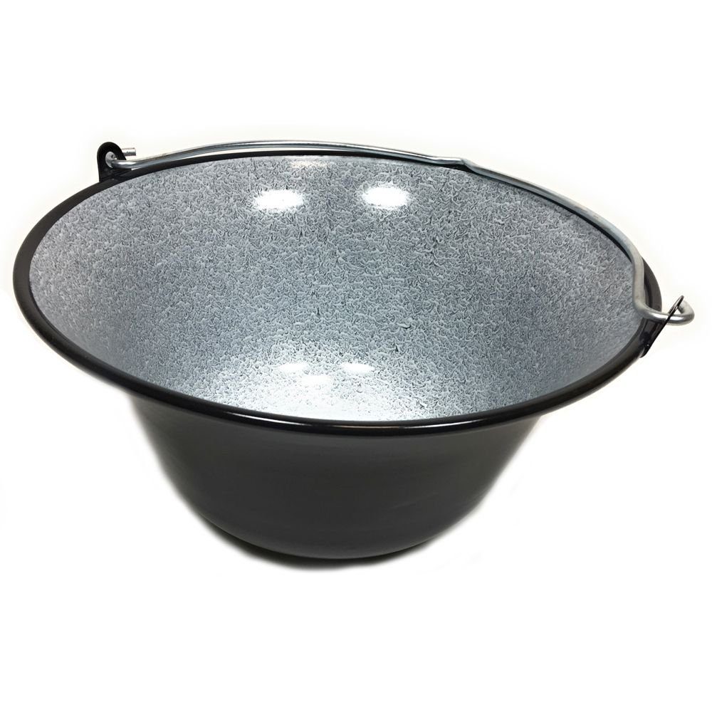 Grillplanet Holzkohlegrill Ungarischer Gulaschkessel 10 Liter emailliert, Nein – Bild 3 von 4