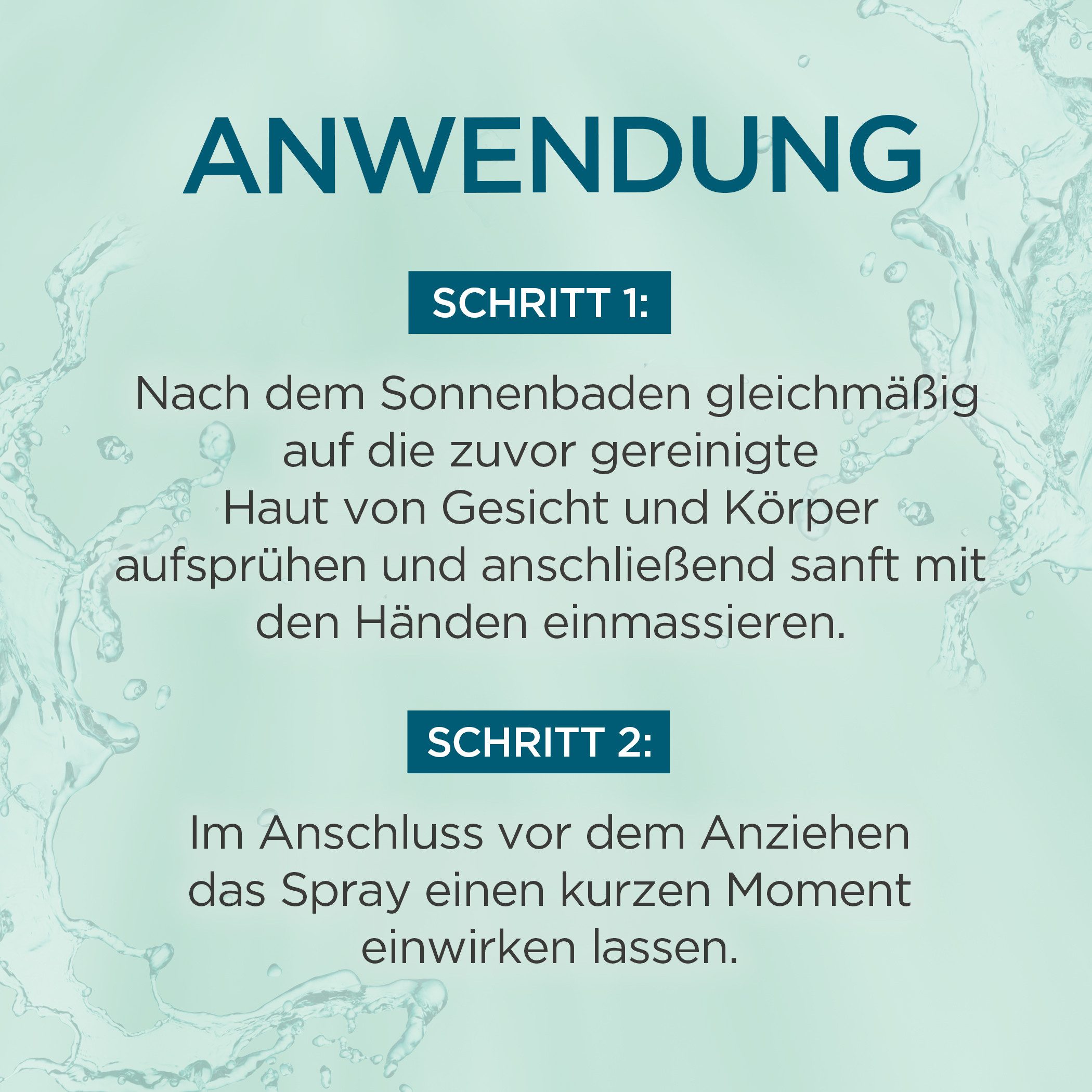 GARNIER After Sun-Spray AMBRE SOLAIRE AFTER SUN 24H FEUCHTIGKEITS-SPRAY, spendet Feuchtigkeit, wirkt Spanungsgefühlen und Rötungen entgegen.