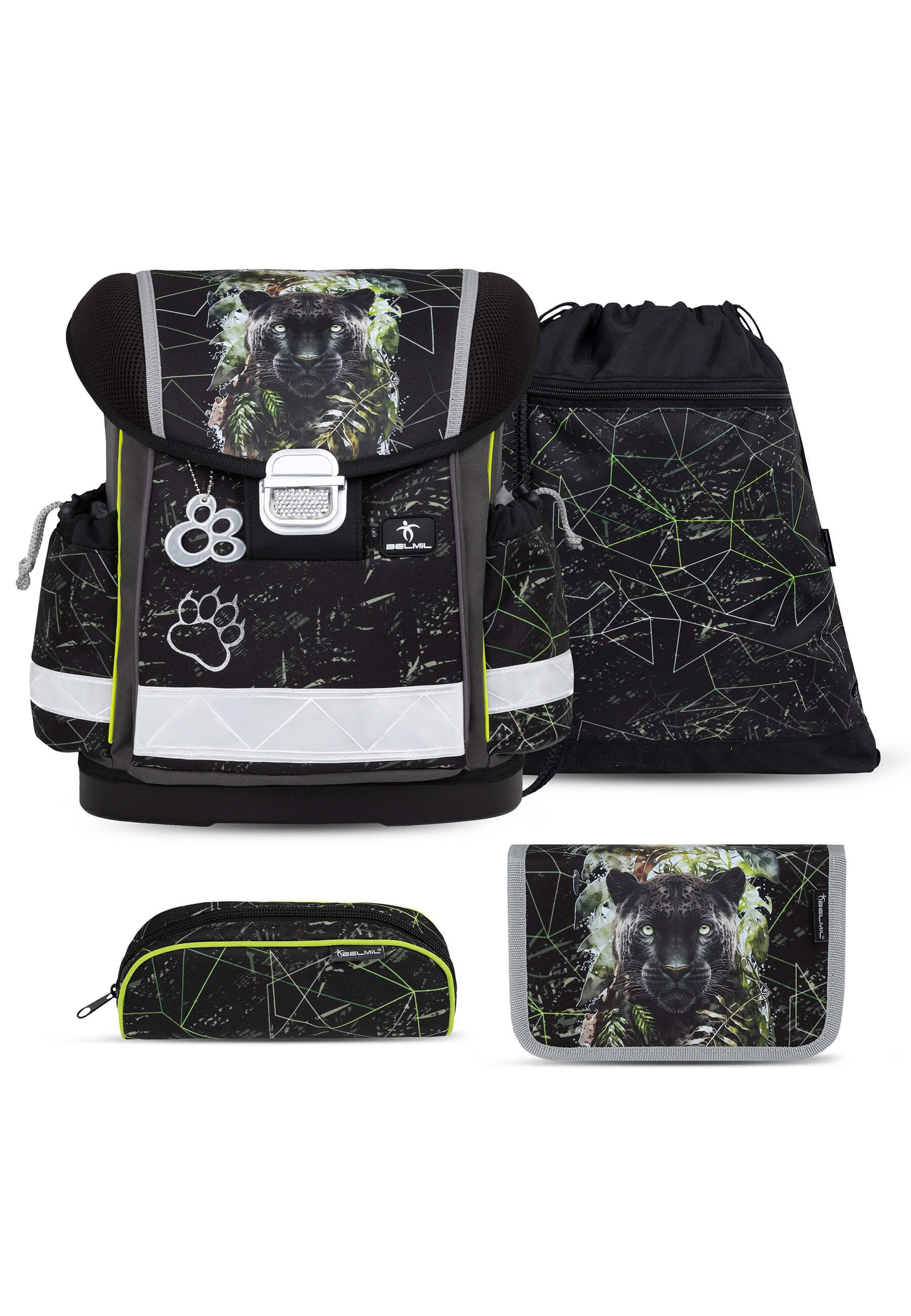 Belmil Schulranzen Classy Ergonomisch Set (4-tlg., Schulranzen Set 4 tlg)