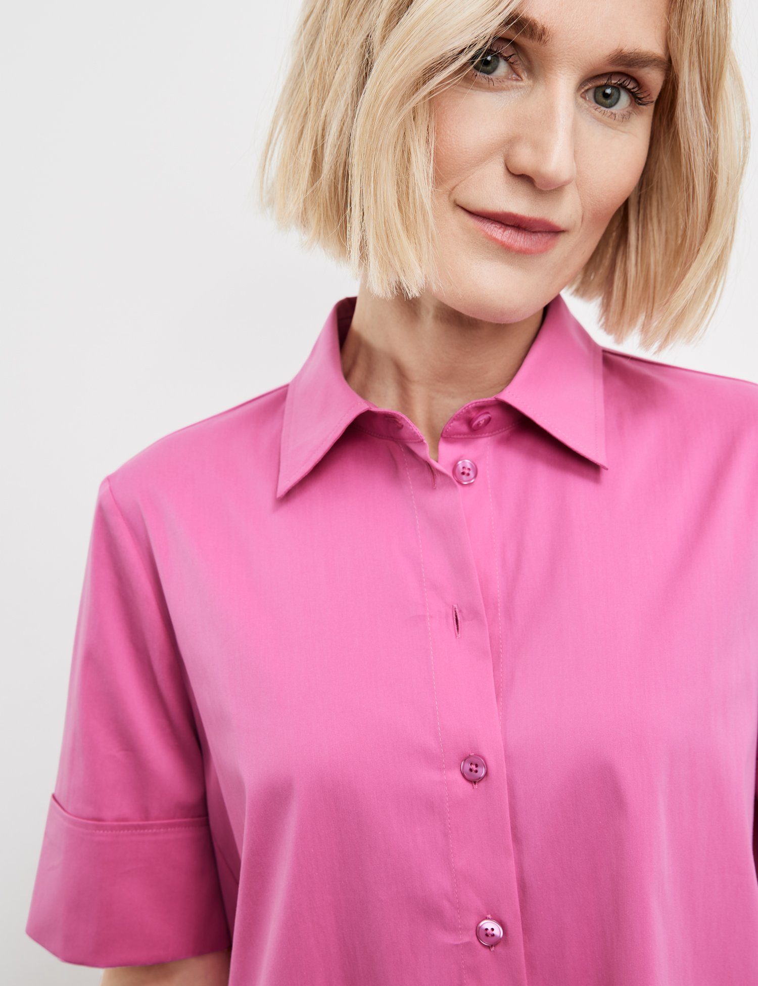 GERRY WEBER Klassische Bluse Halbarmbluse mit Ärmelaufschlag