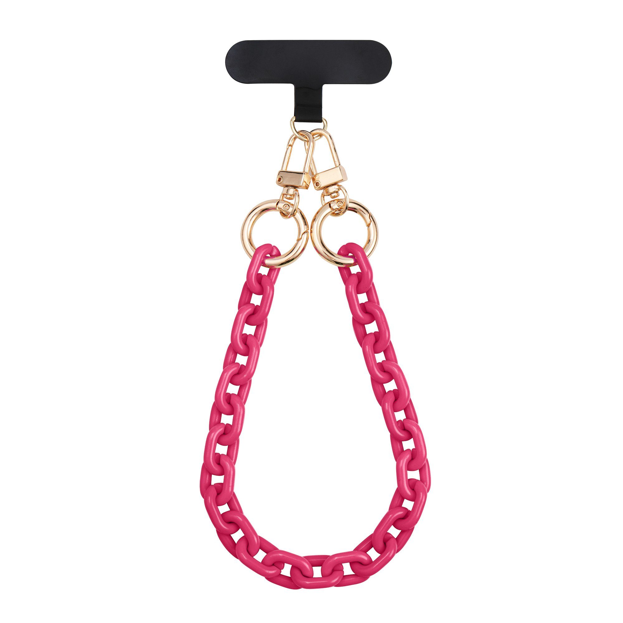 kwmobile Etui Universelle Handykette aus Kunststoff, Handyband Universalhalterung