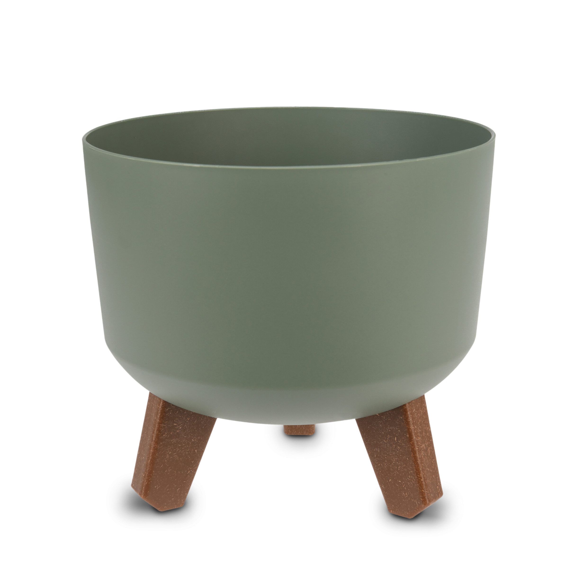 Spetebo Blumentopf auf Füßen (Artikel, 1 St., Pflanztopf in oliv), mit Wass günstig online kaufen