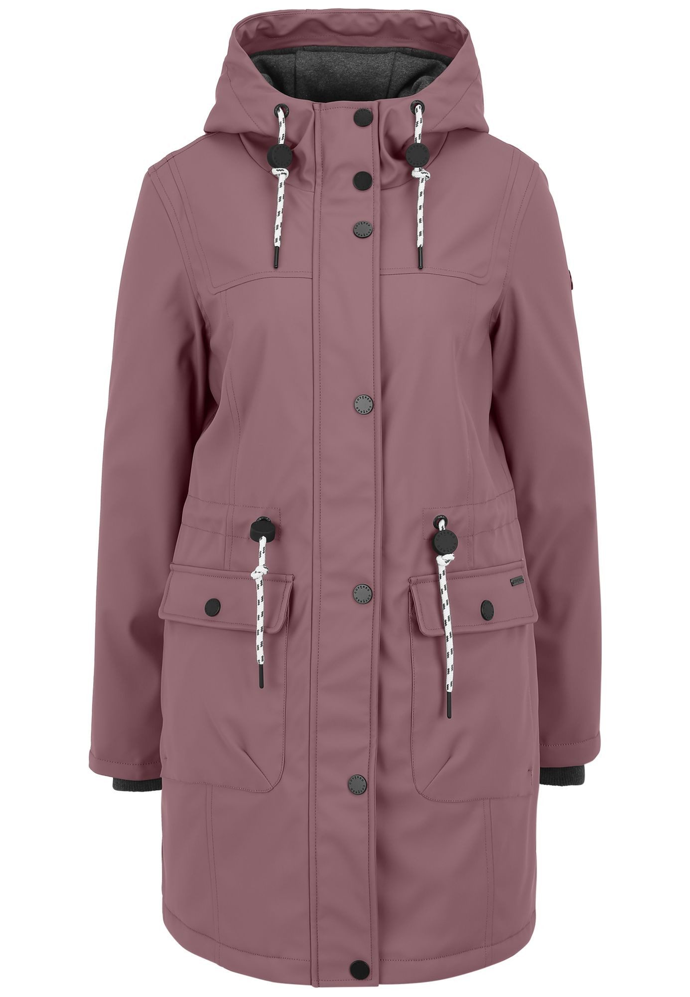 COVERED Regenjacke Paula2 L60355CO2 Sweatkapuze, Windschutz, Taillenkordel, günstig online kaufen