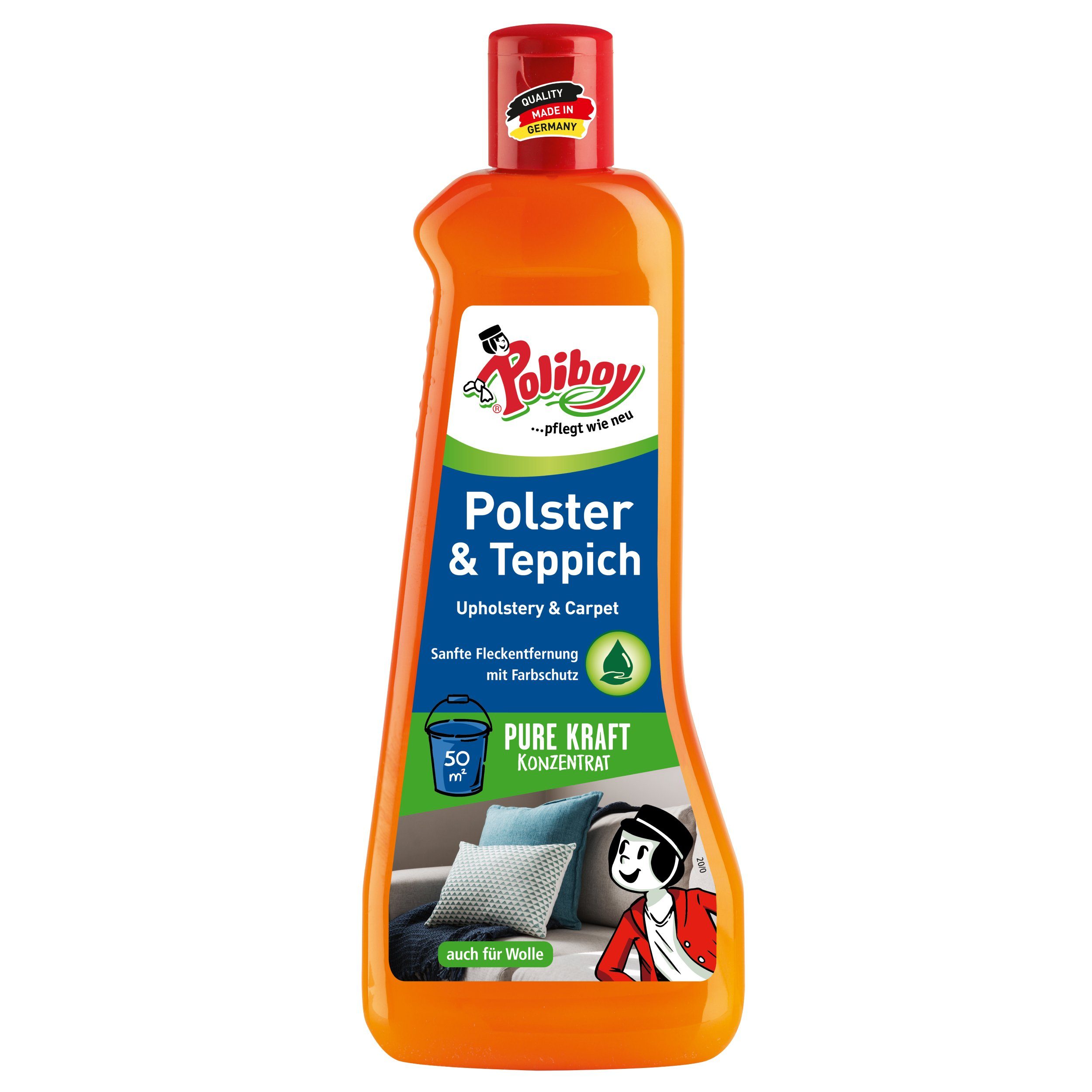 - Teppichreiniger für Polsterreiniger und Made - Polster poliboy Teppiche - (Reiniger in 500ml Germany)