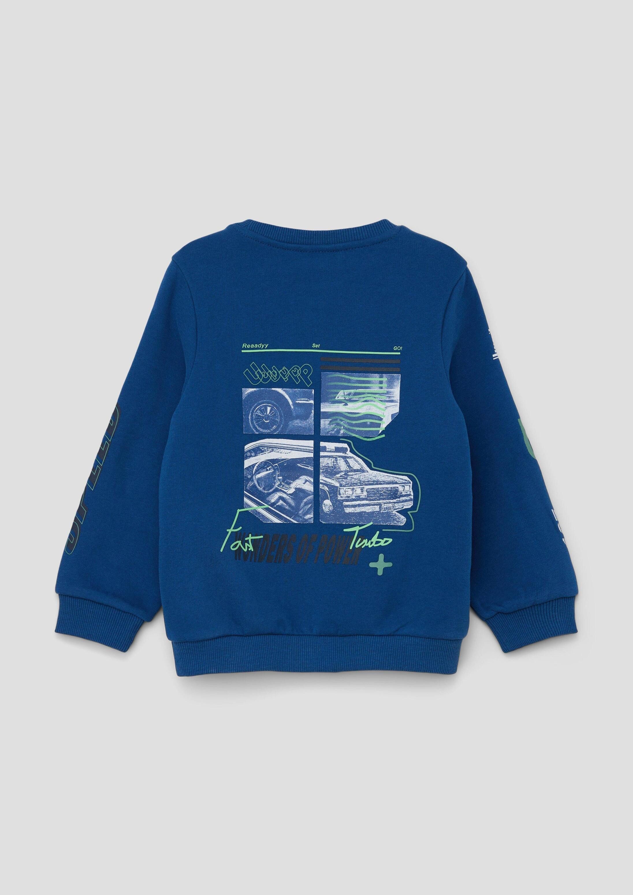 s.Oliver Sweatshirt Sweatshirt Sweatshirt aus Baumwollmix