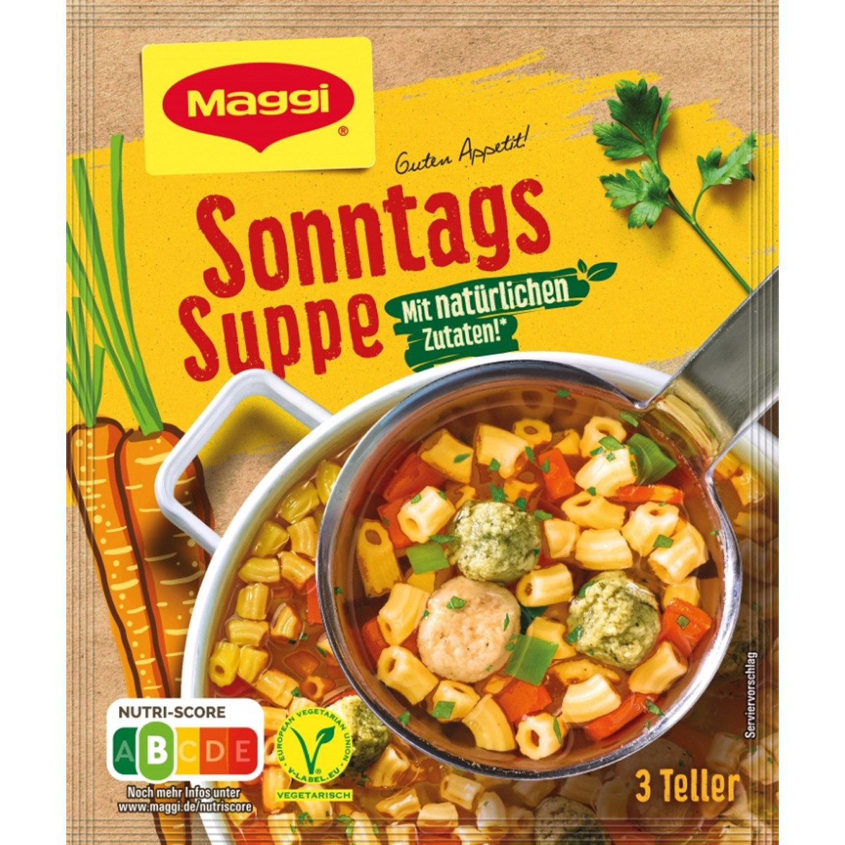 MAGGI Fertiggericht, Maggi Guten Appetit Sonntagssuppe mit natürlichen Zutaten 5 — Empfehlung für Mürbeteigplätzchen