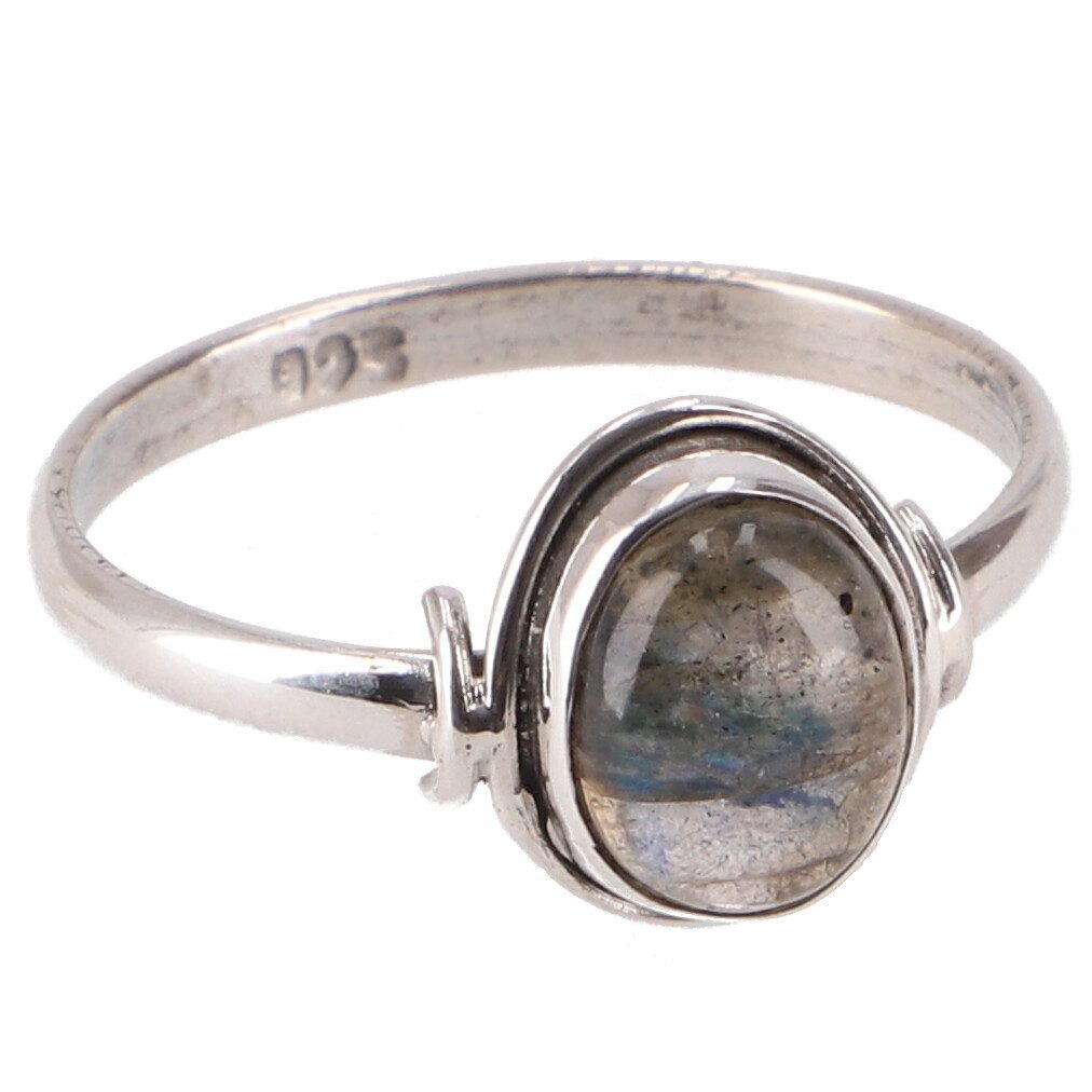 Silberring Boho Silberring, filigraner Edelsteinring -..