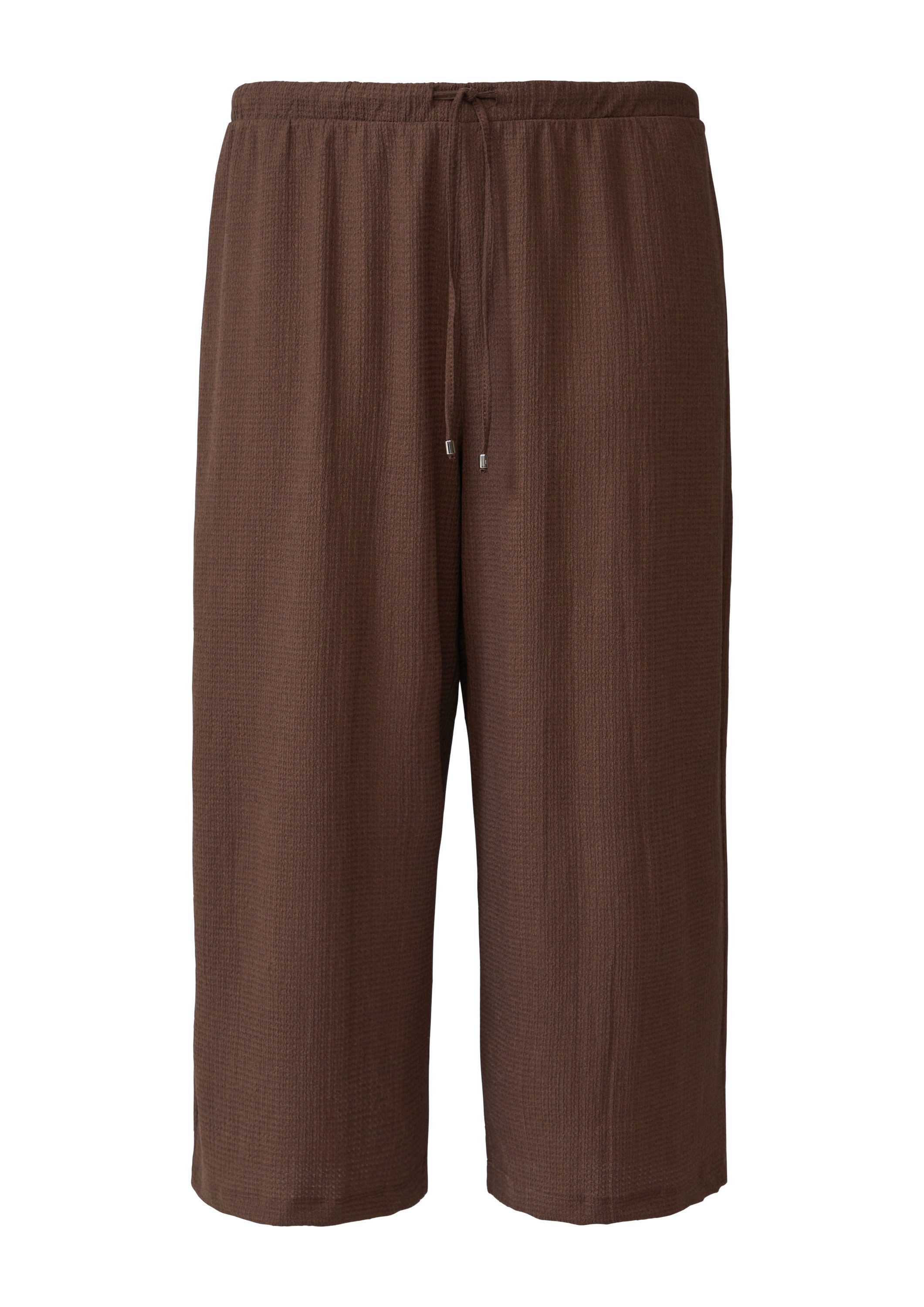 s.Oliver Culotte Hose Strukturierte Culotte mit Elastikbund günstig online kaufen