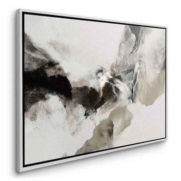 DOTCOMCANVAS® Leinwandbild Vision of the Peak, Leinwandbild weiß beige moderne abstrakte Kunst Druck Wandbild