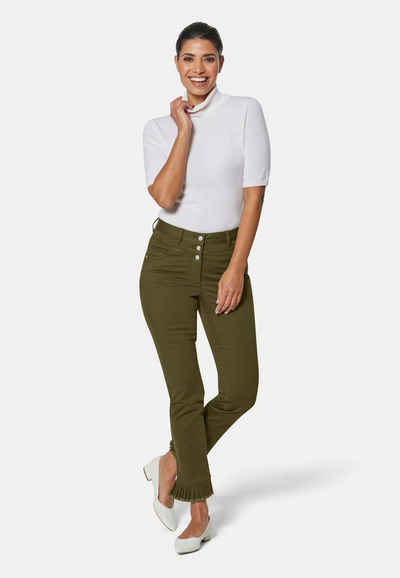 MADELEINE 5-Pocket-Jeans »Jeans mit Plissee-Saum«