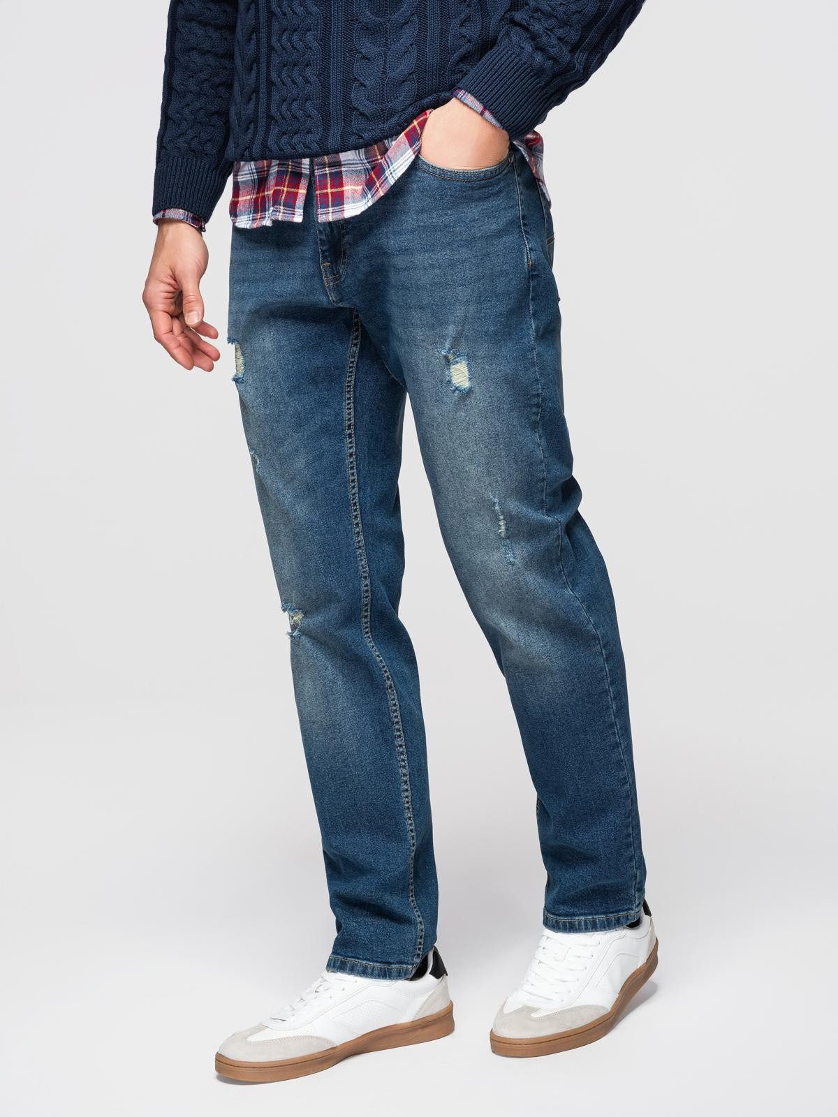 Regular-fit-Jeans Jeans REGULAR FIT mit Used-Effekt