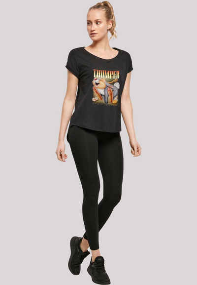 F4NT4STIC T-Shirt Long Cut T-Shirt Disney Bambi Klopfer Damen,Premium Merch,Lang,Longshirt,Bedruckt