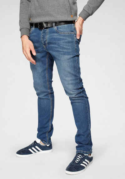 John Devin Slim-fit-Jeans mit Knopfleiste